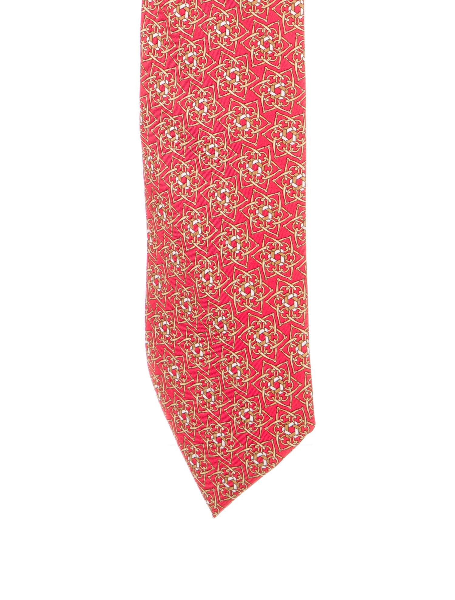 Hermès Printed Silk Tie