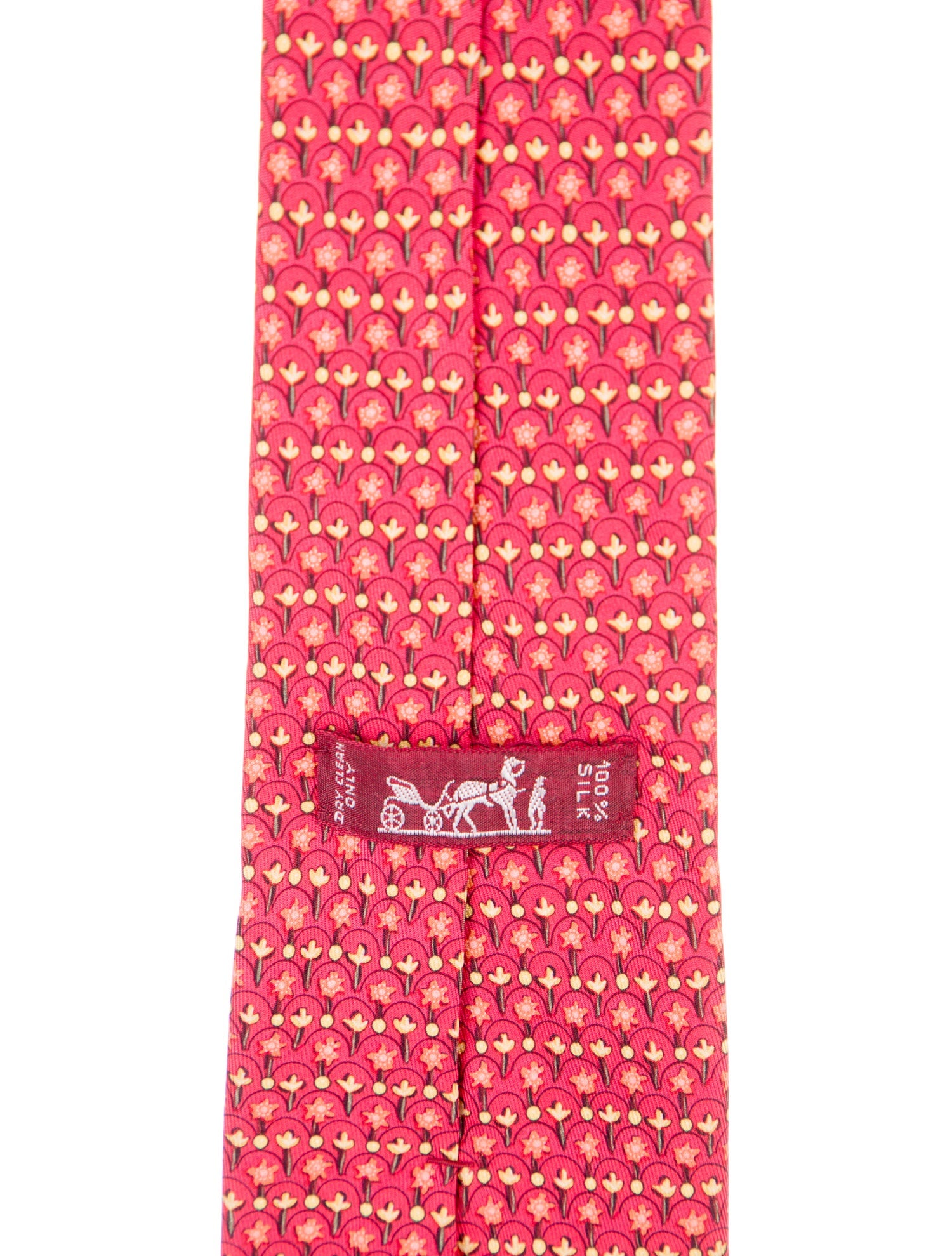 Hermès Printed Silk Tie