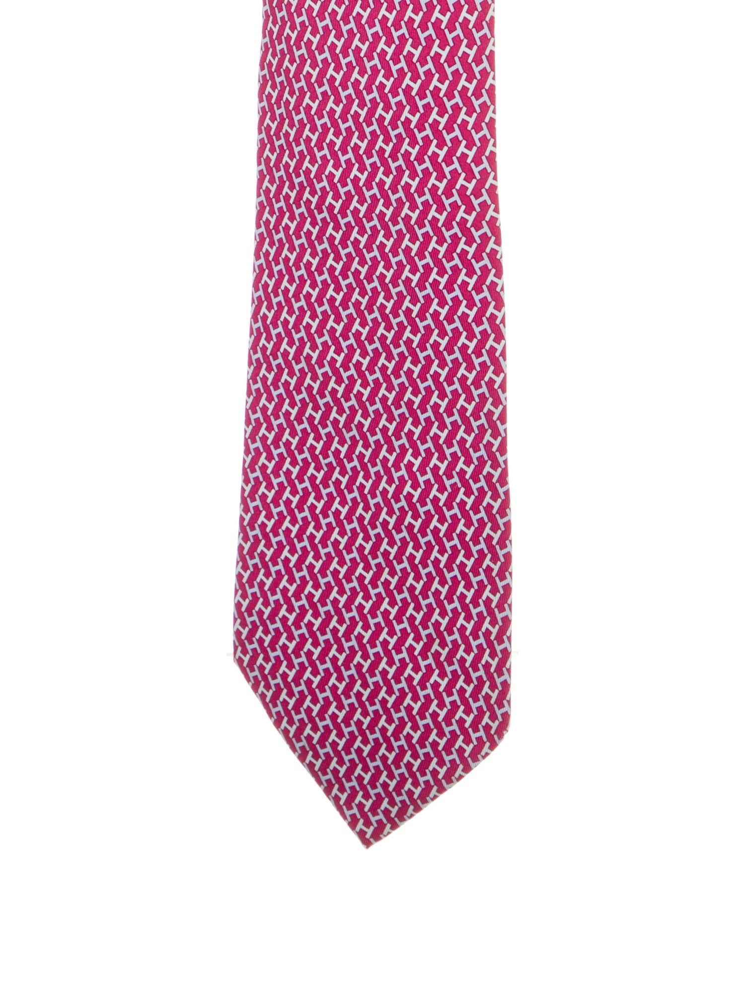 Hermès Printed Silk Tie