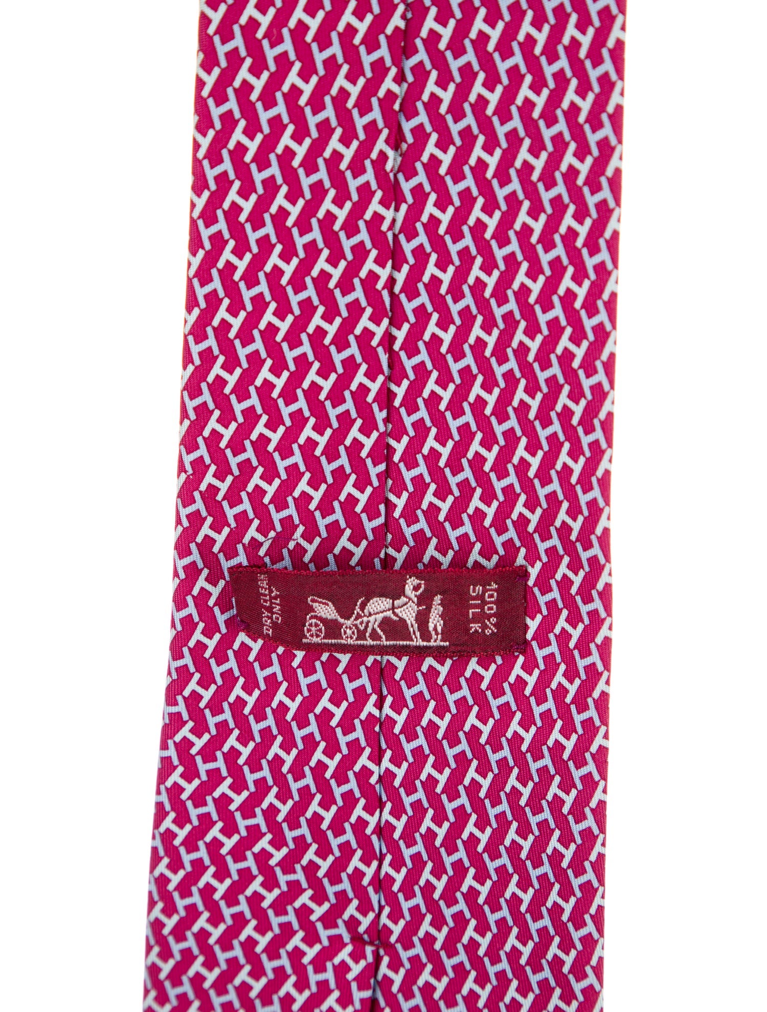 Hermès Printed Silk Tie