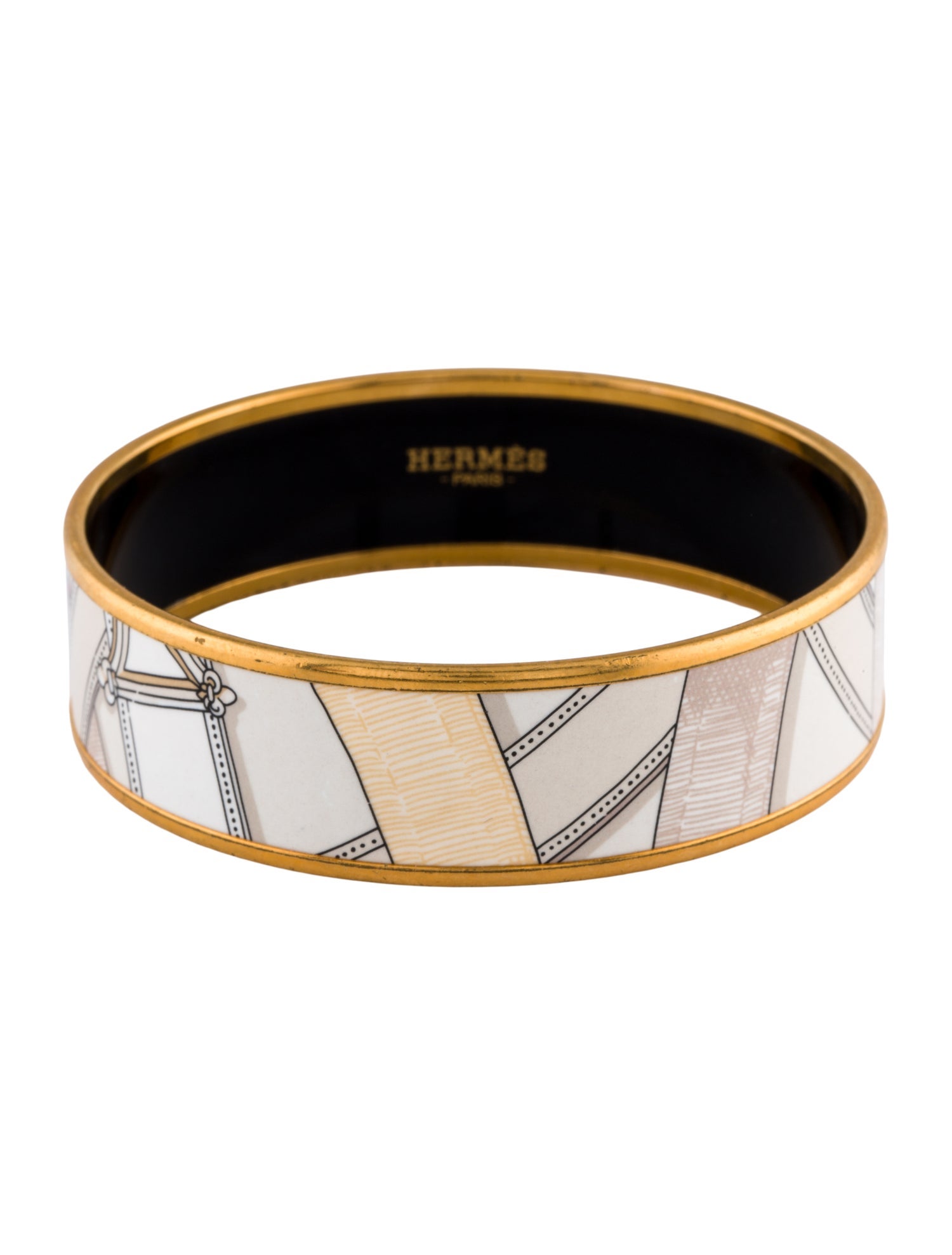 Hermès Wide Enamel Bangle