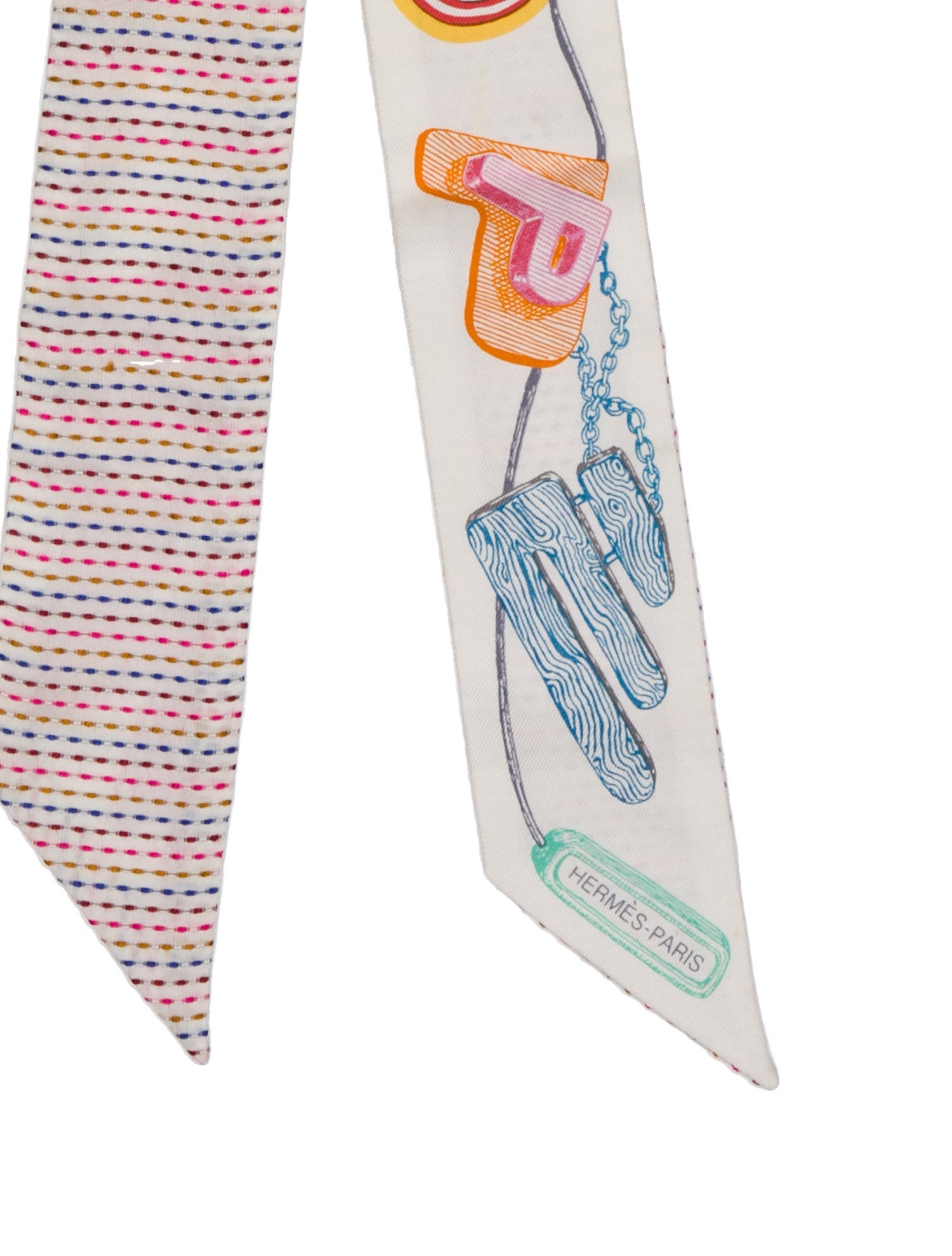 Hermès Chevaloscope Silk Twilly Scarf