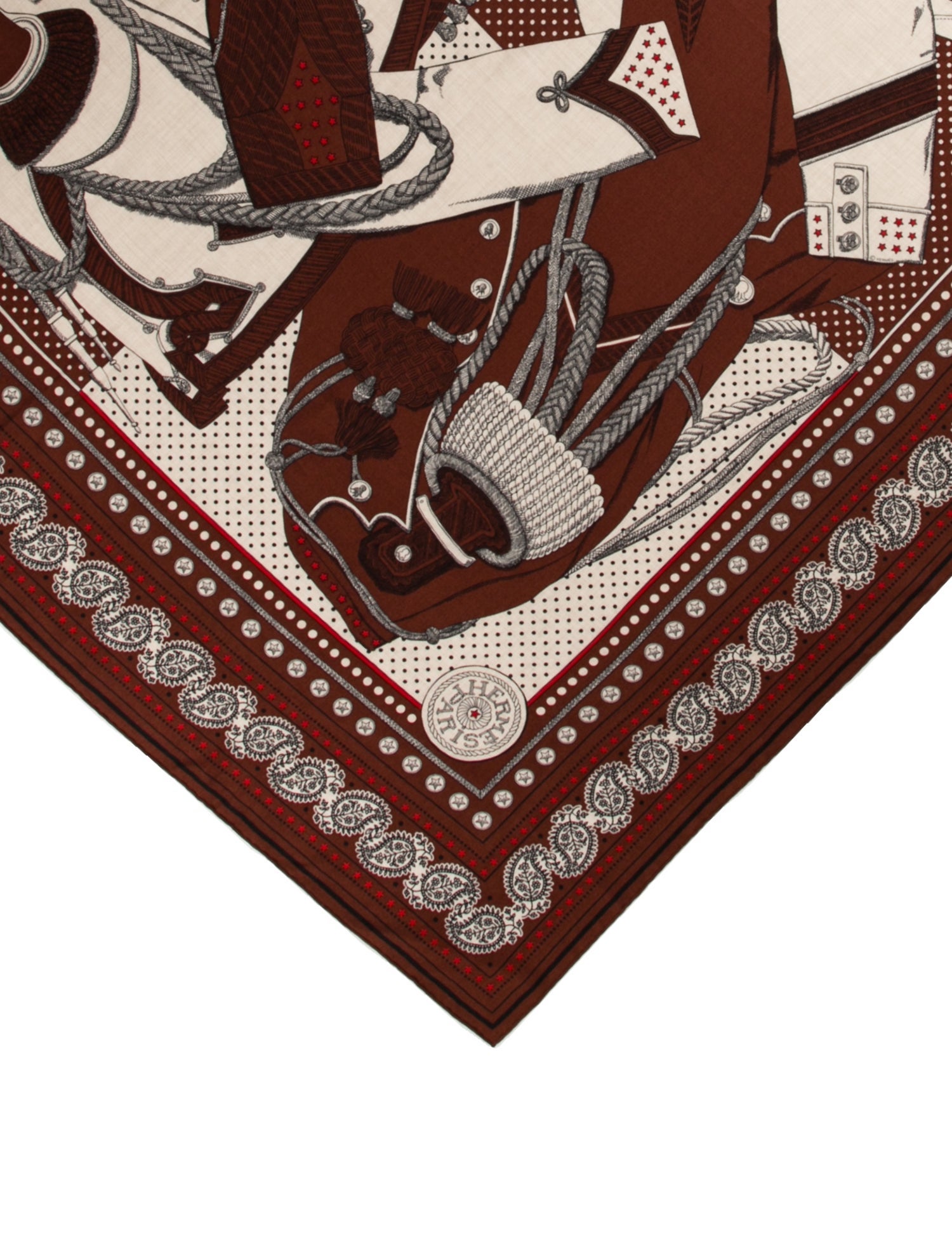 Hermès Zouaves et Dragons Cashmere Shawl