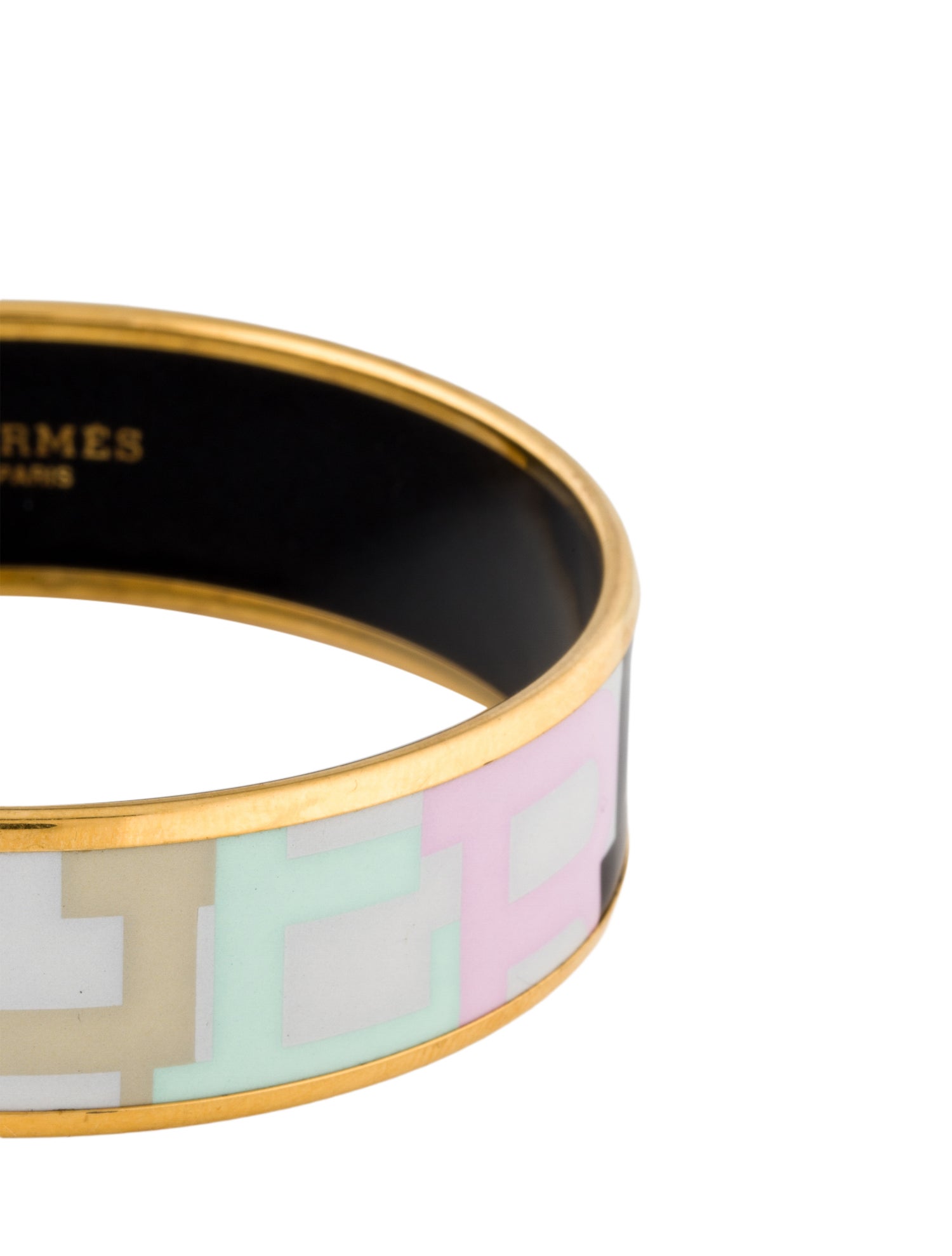 Hermès Enamel Wide Bangle