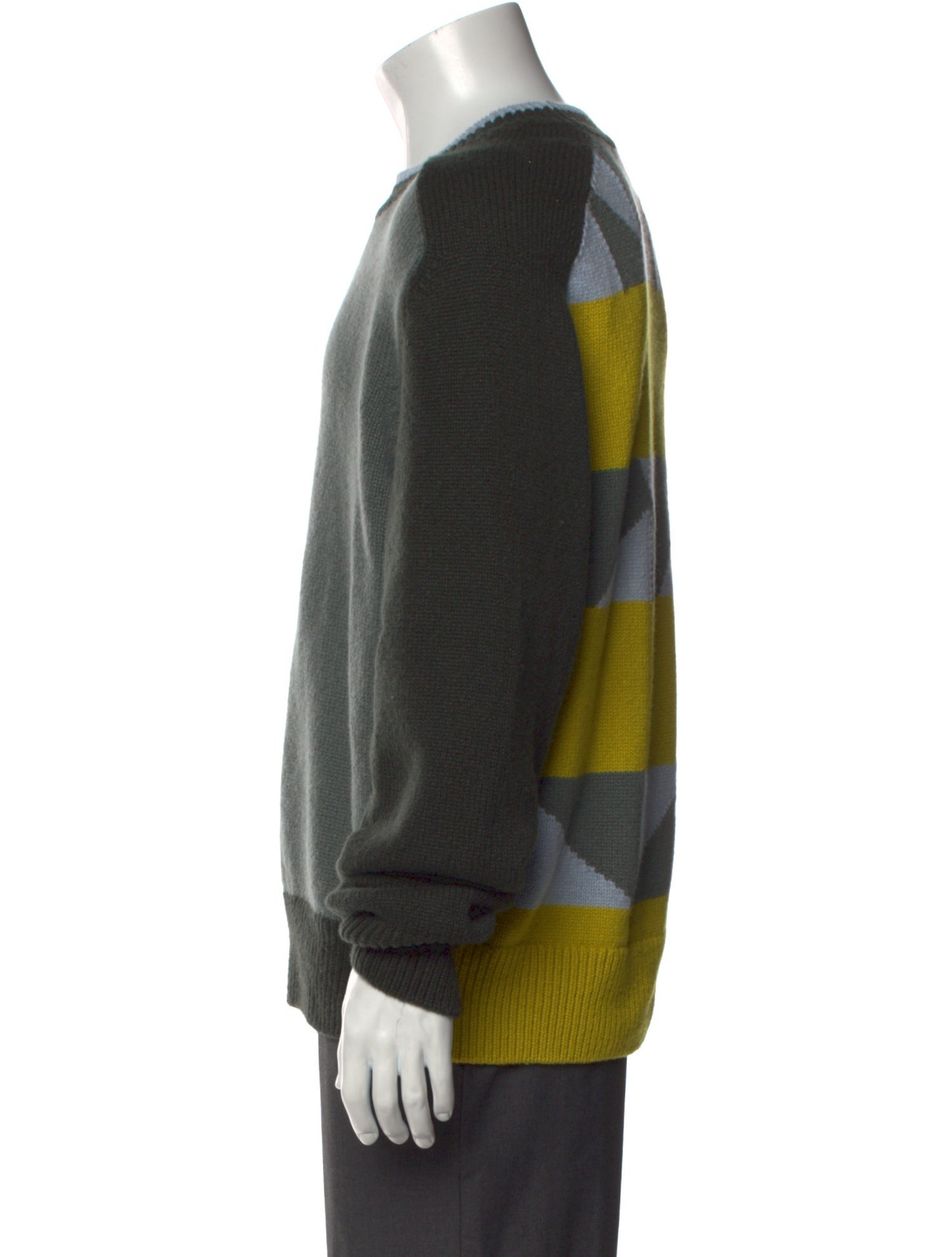 Hermès Cashmere Colorblock Pattern Pullover