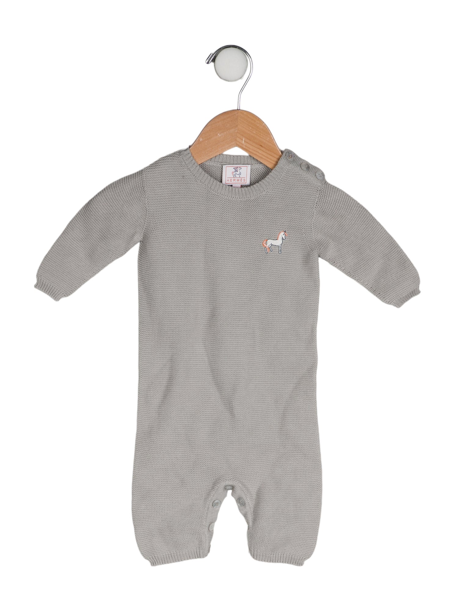 Hermès Cotton Waffle Knit Onesie