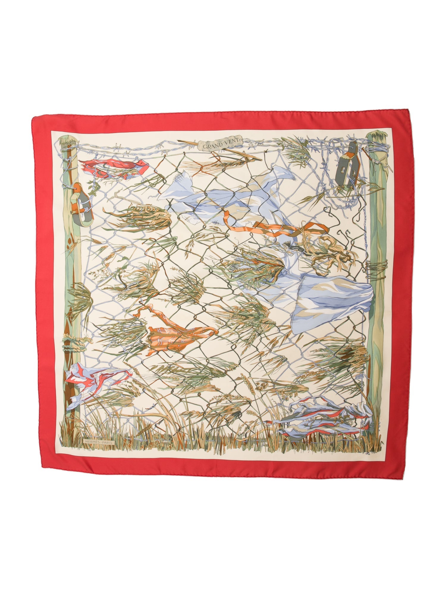 Hermès Grand Vent Silk Scarf