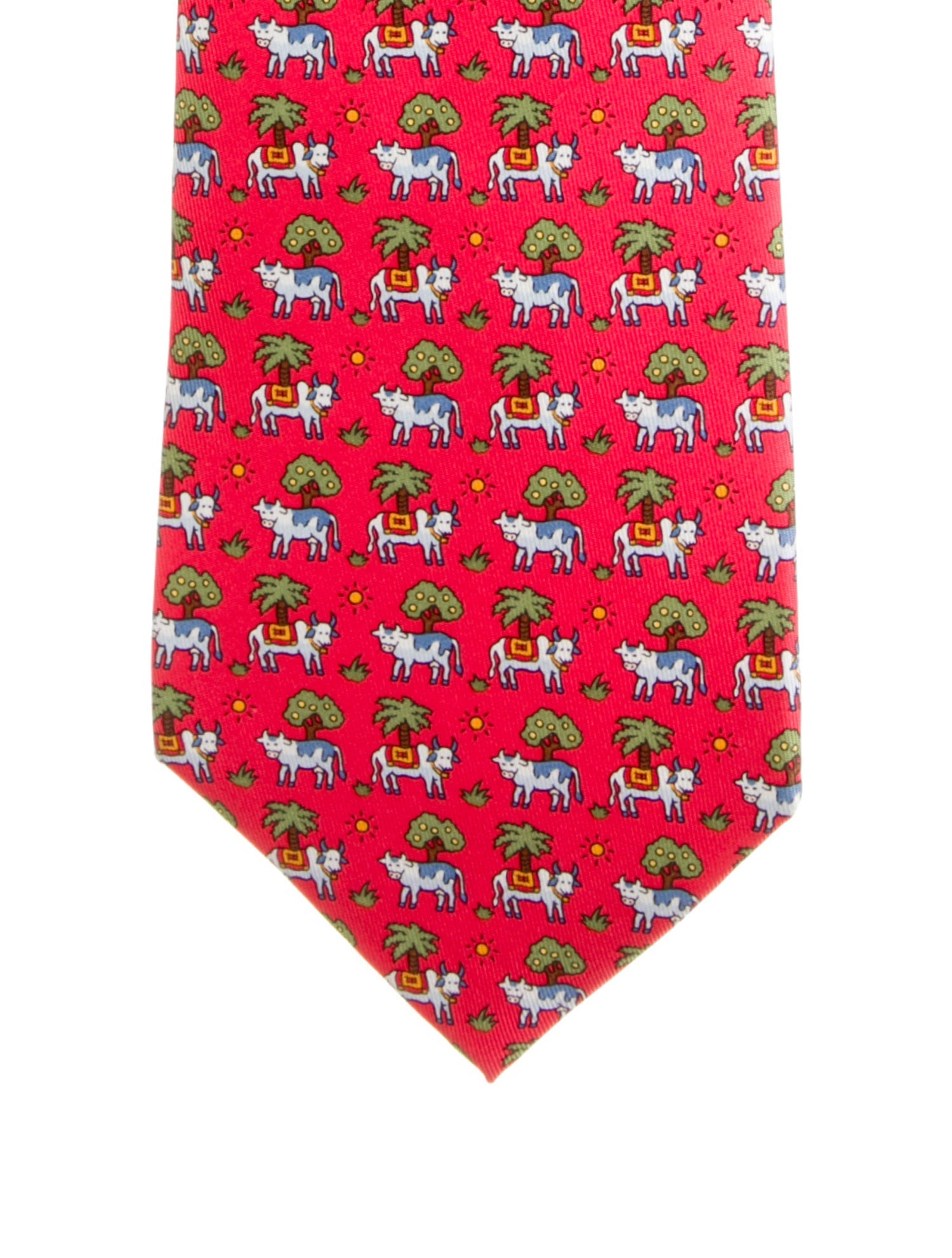 Hermès Silk Pattern Tie
