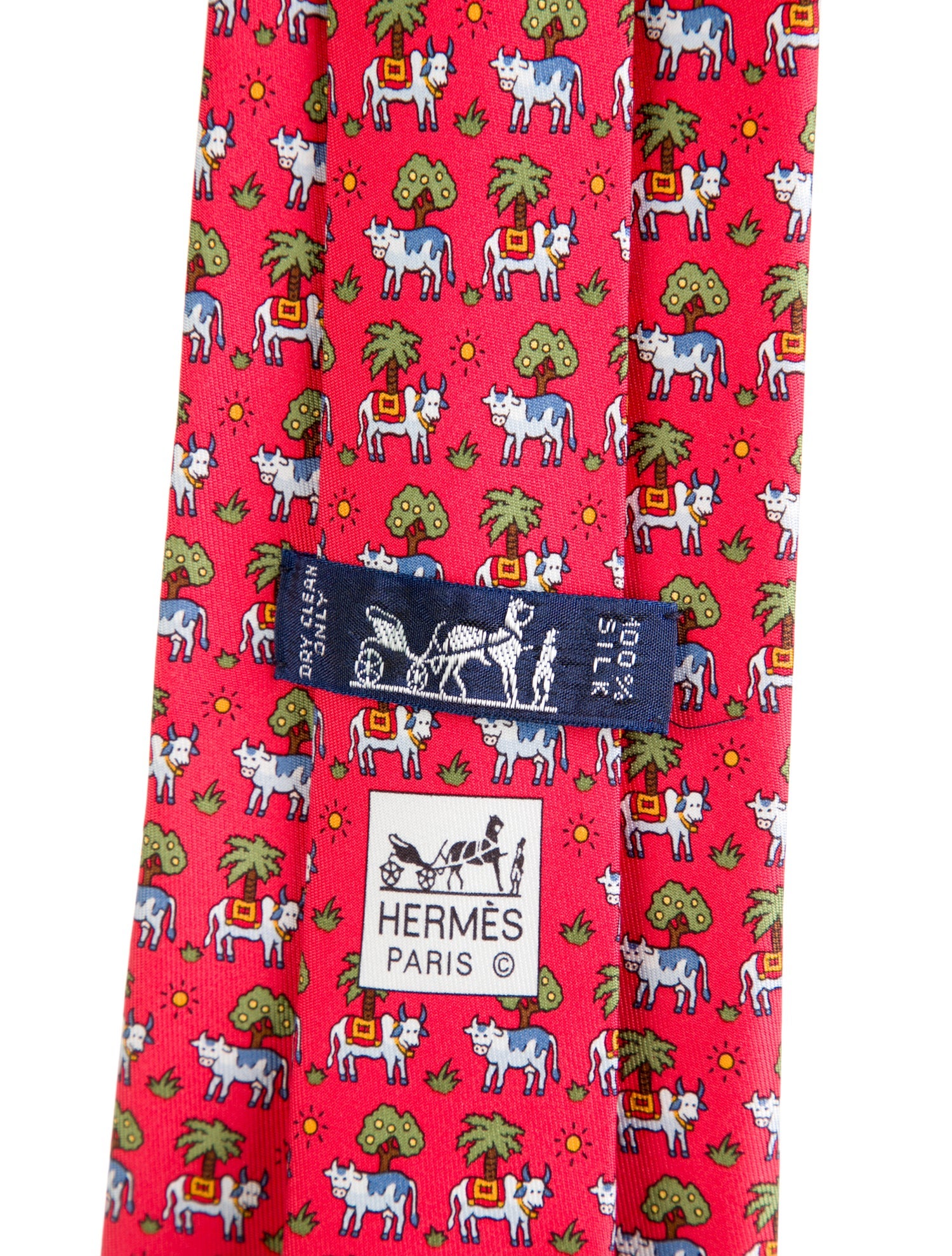 Hermès Silk Pattern Tie