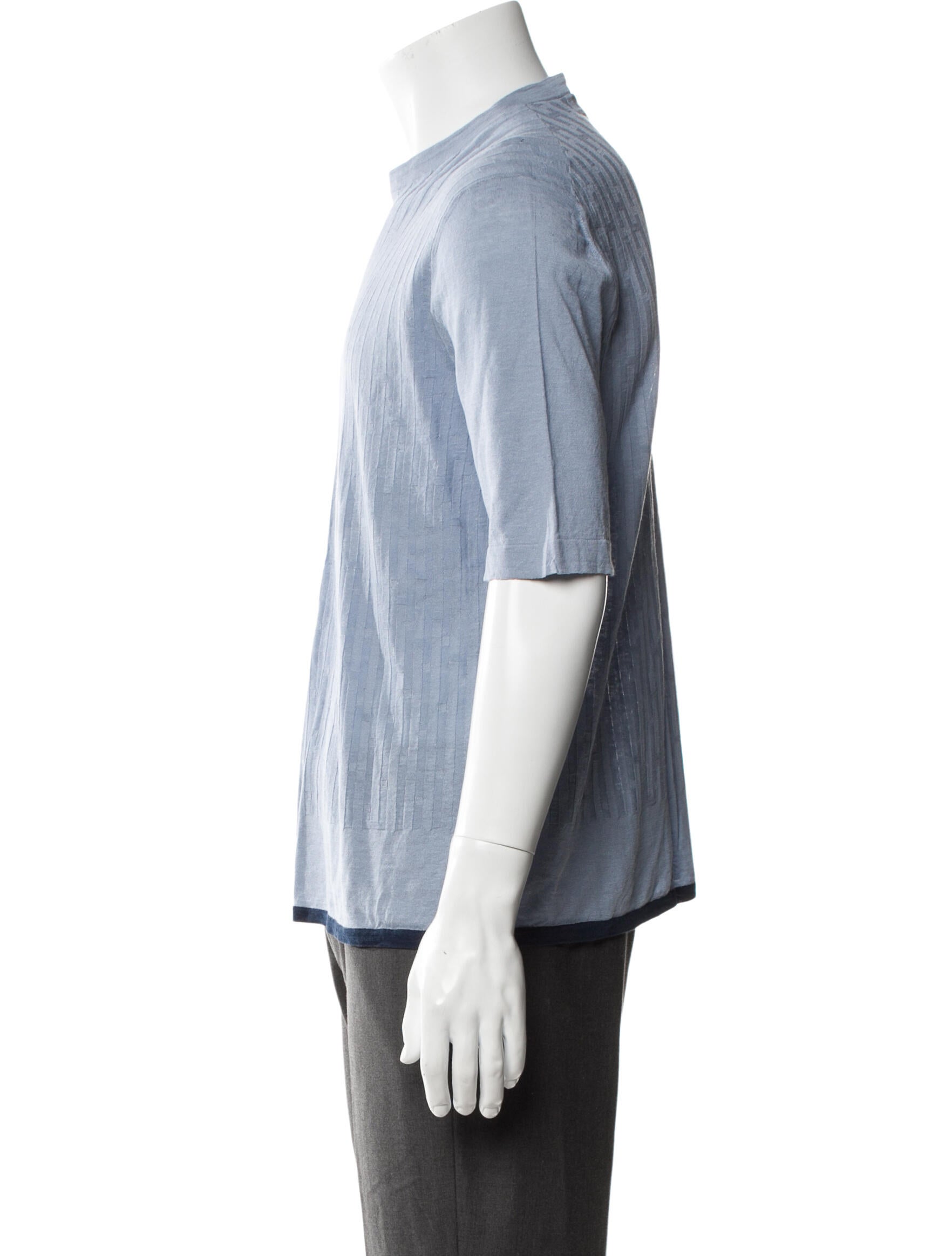 Hermès Linen Crew Neck T-Shirt