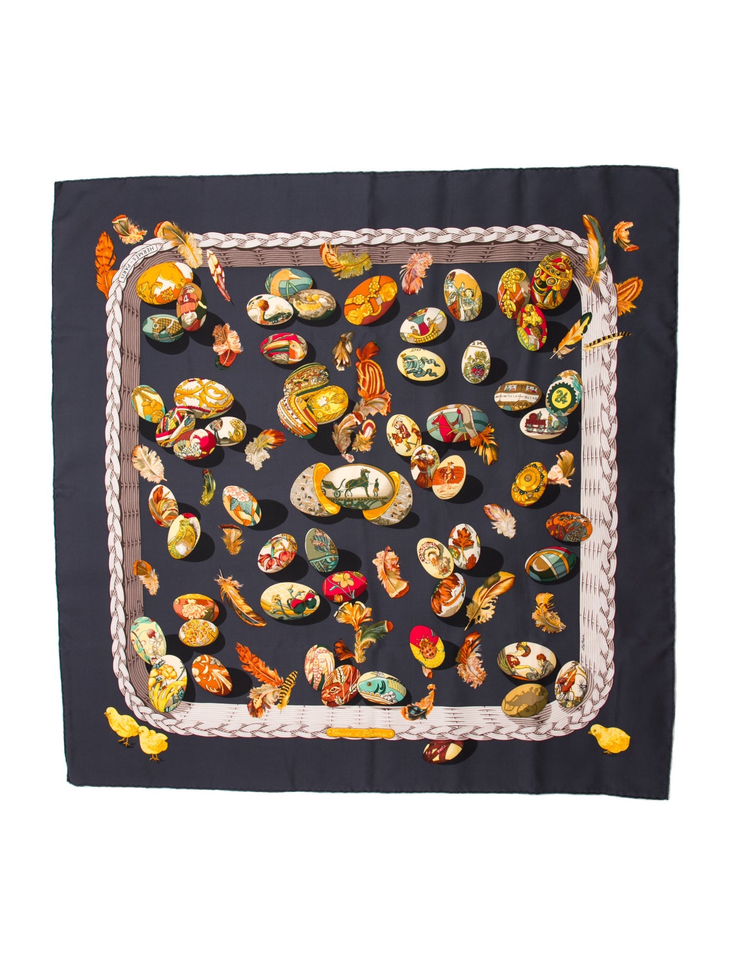 Hermès Couvee d' Hermes Silk Scarf