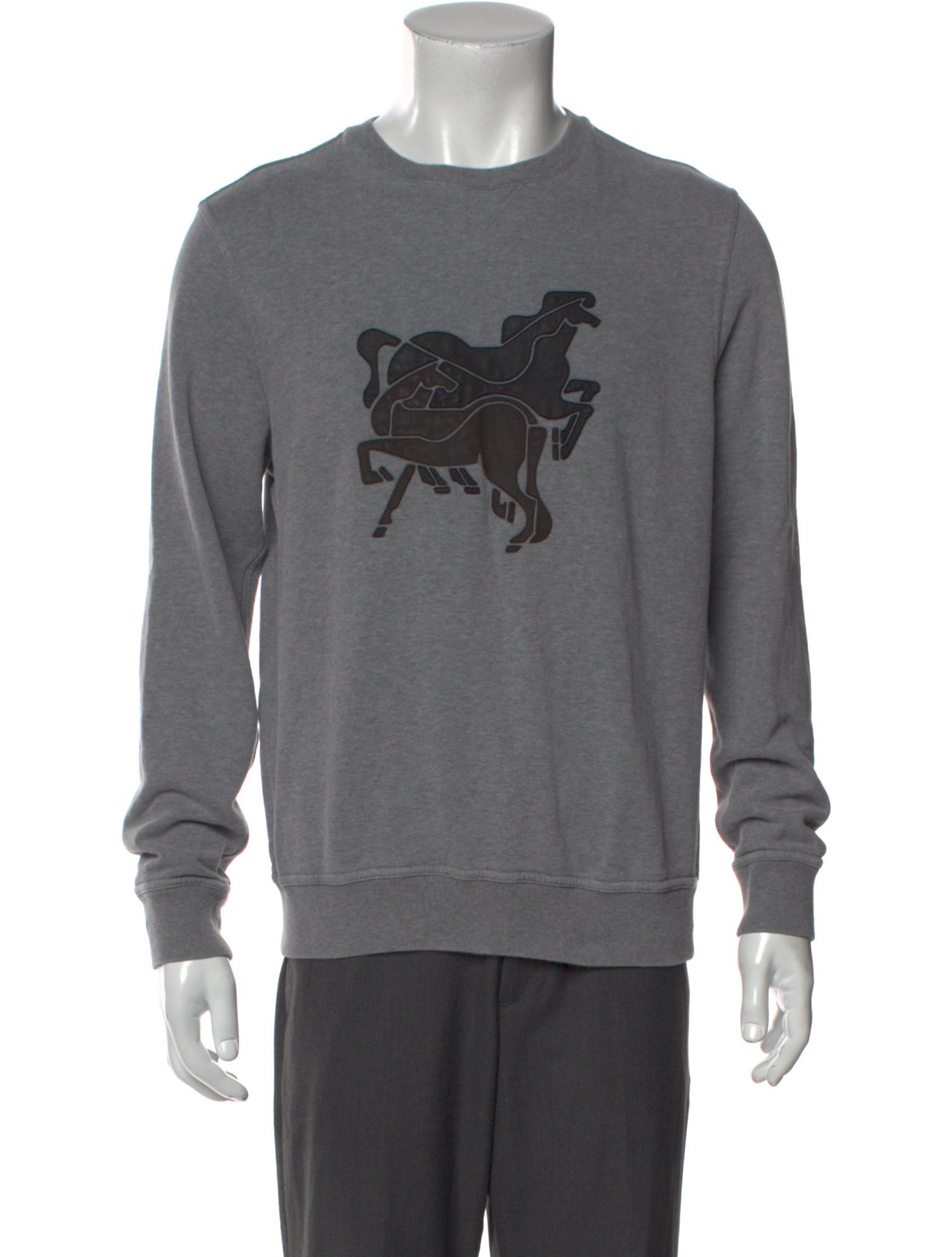 Hermès Graphic Print Crew Neck Pullover