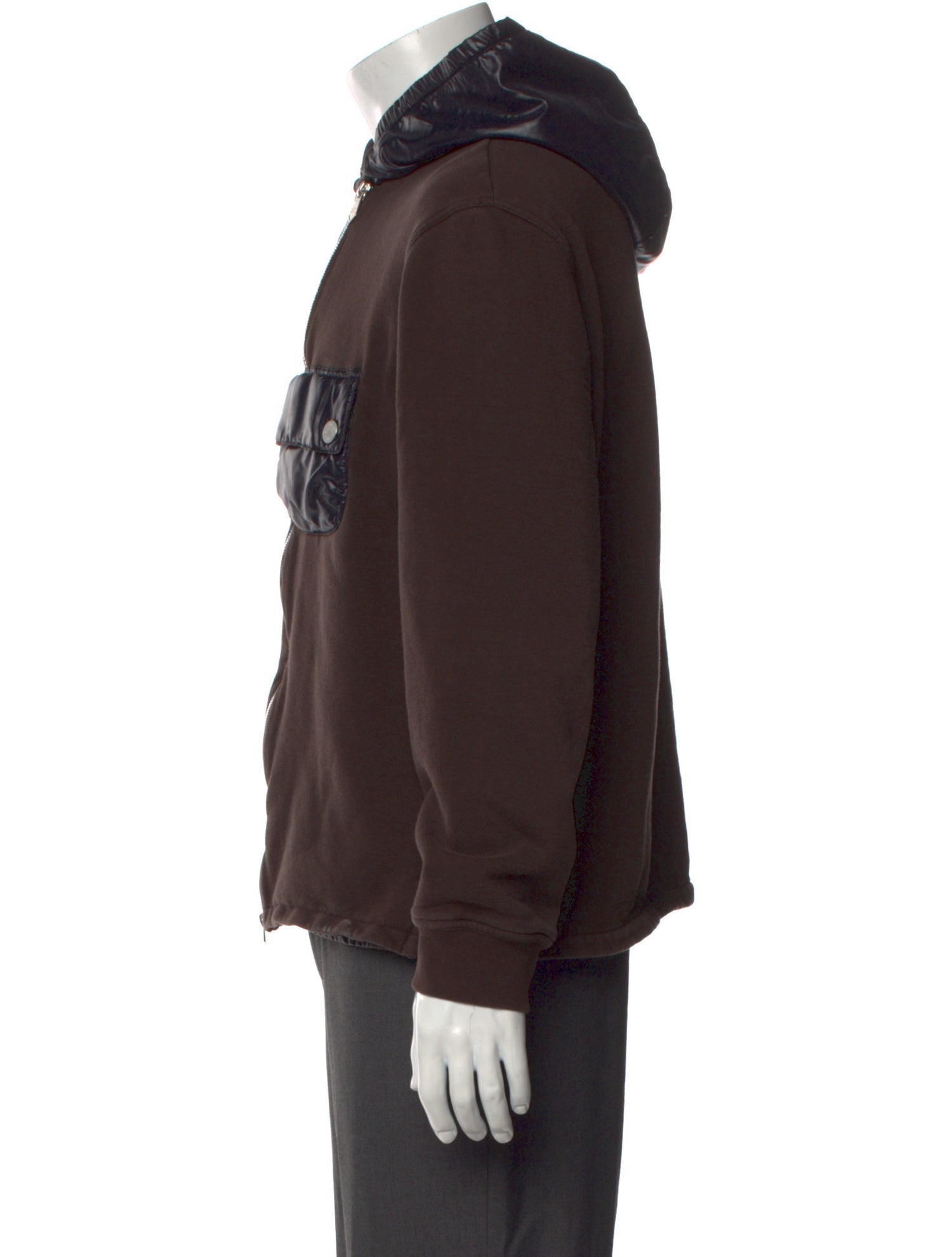 Hermès Graphic Print Mock Neck Cardigan