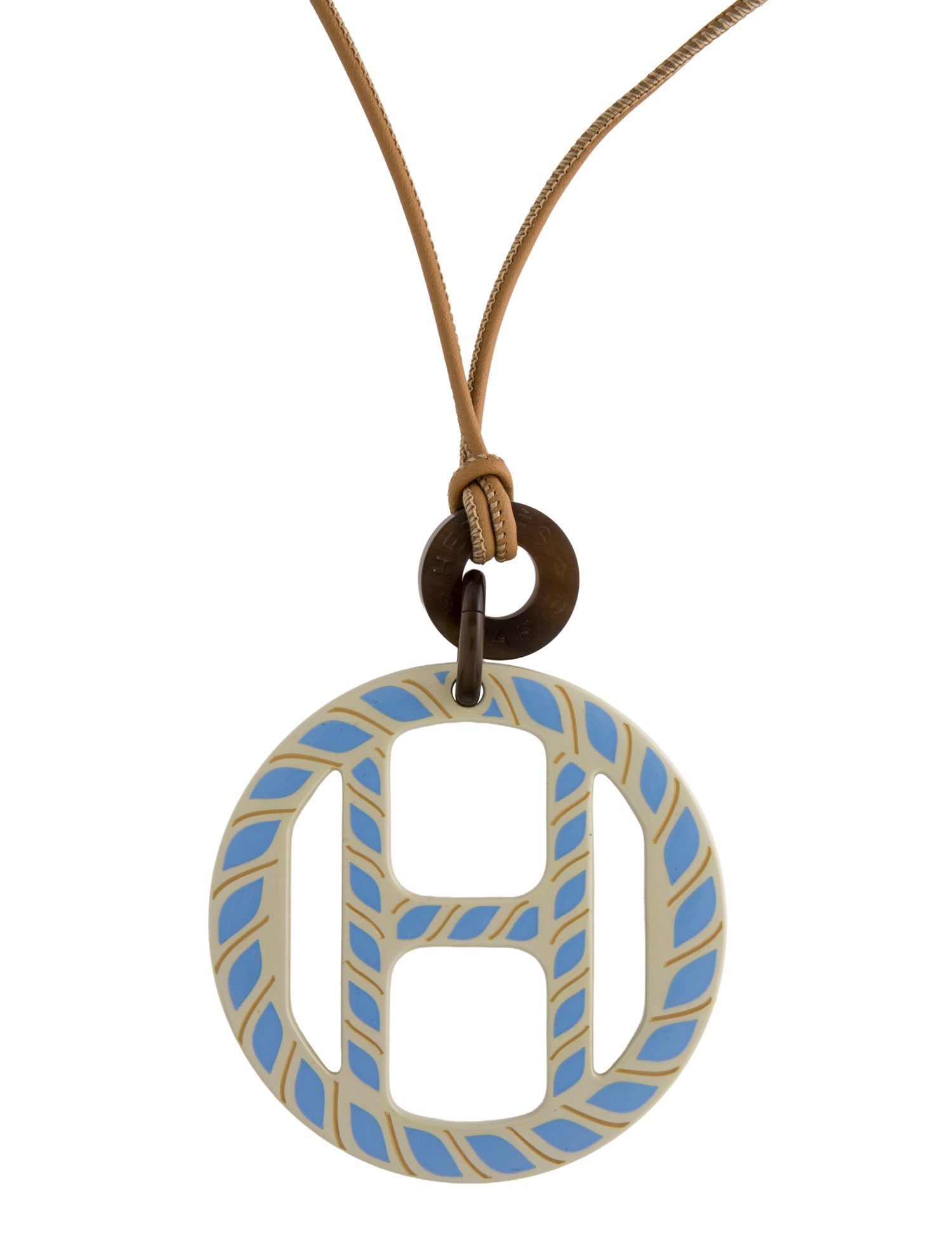Hermès Horn H Equipe Pendant Necklace