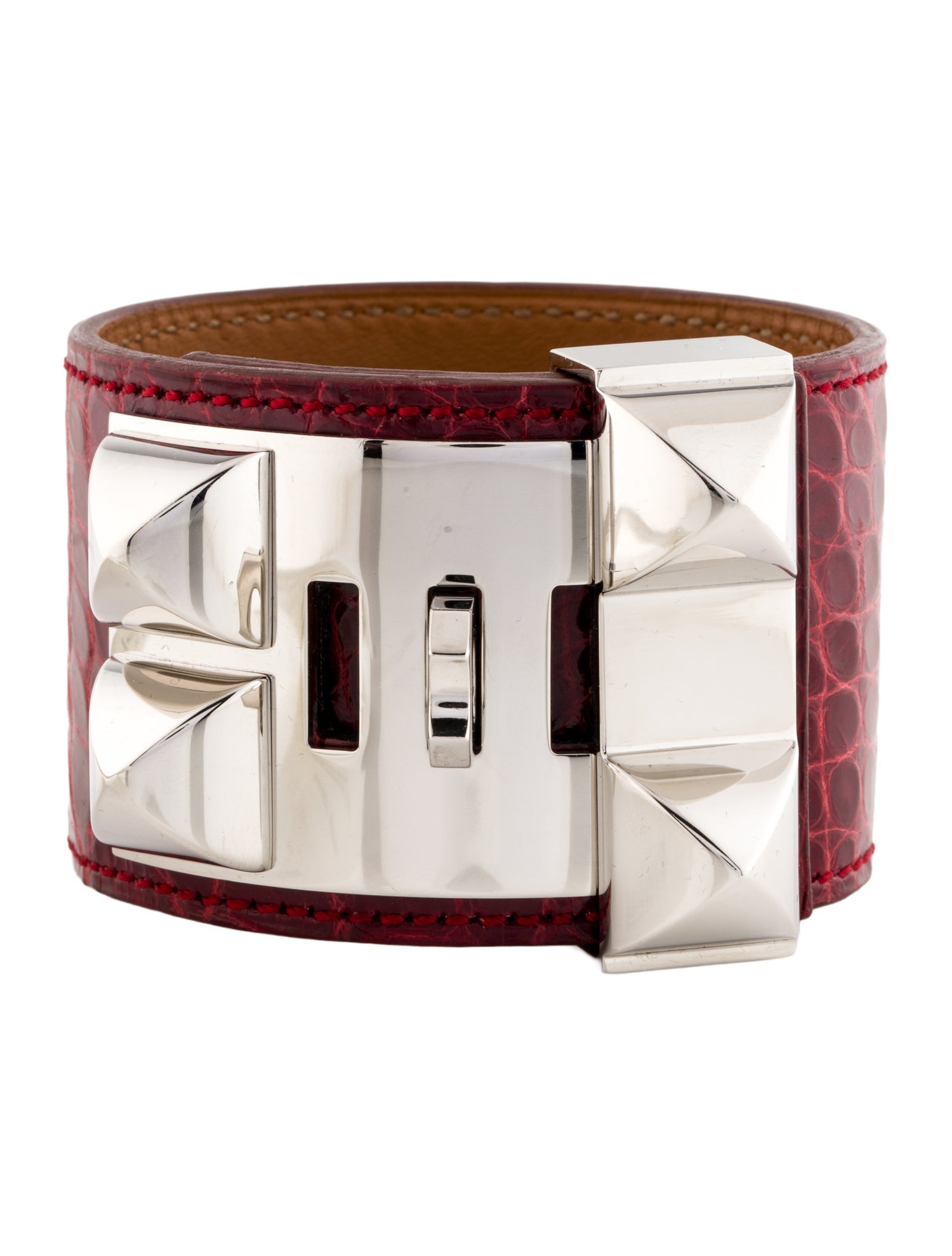 Hermès Alligator Collier de Chien Wrap Bracelet
