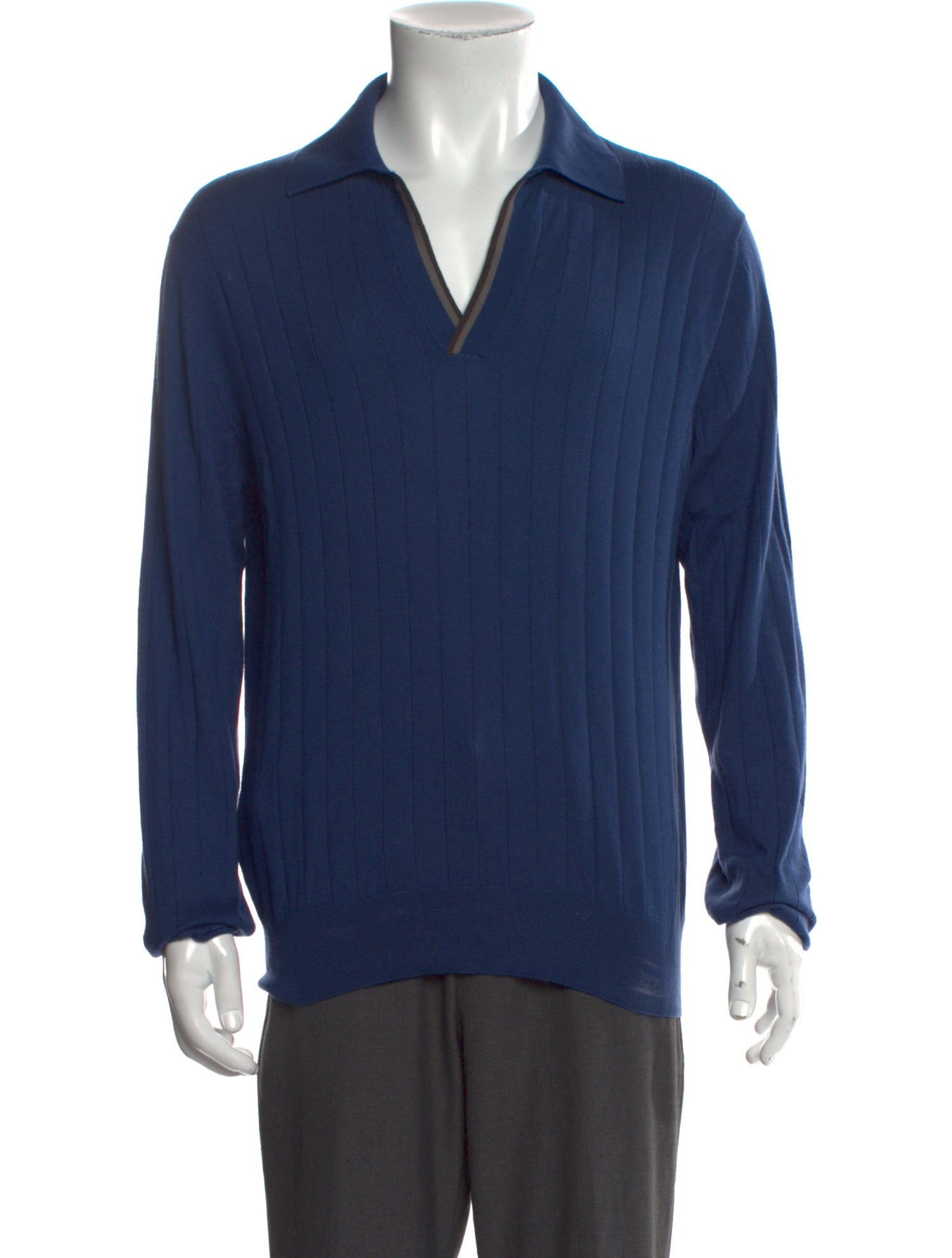 Hermès Cashmere V-Neck Polo Sweater