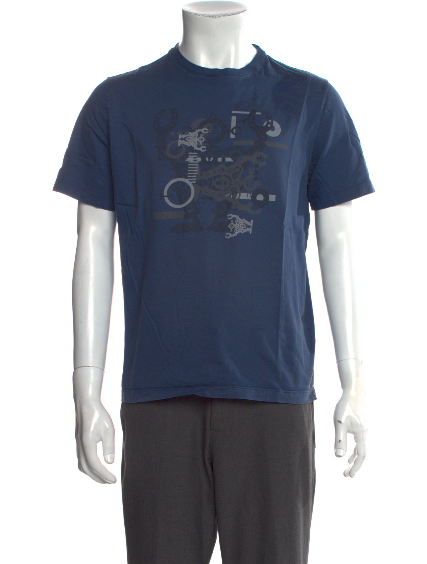 Hermès Graphic Print Crew Neck T-Shirt