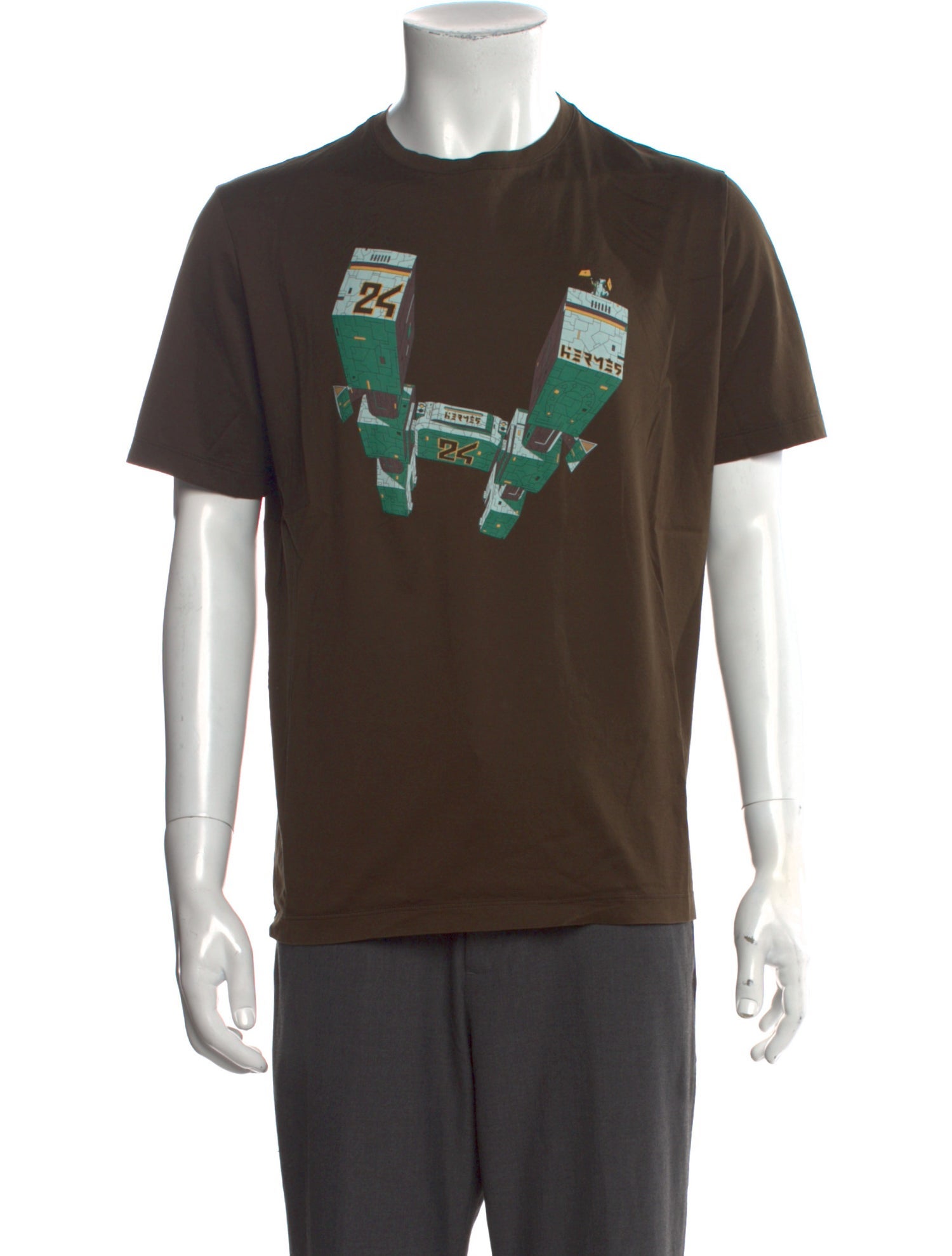 Hermès Graphic Print Crew Neck T-Shirt