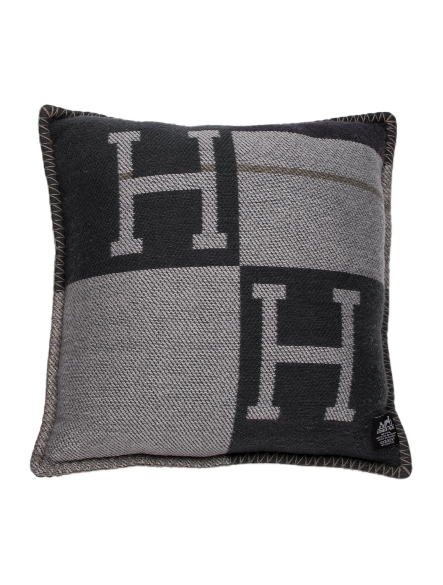 Hermès Avalon Rocabar Cashmere Throw Pillow
