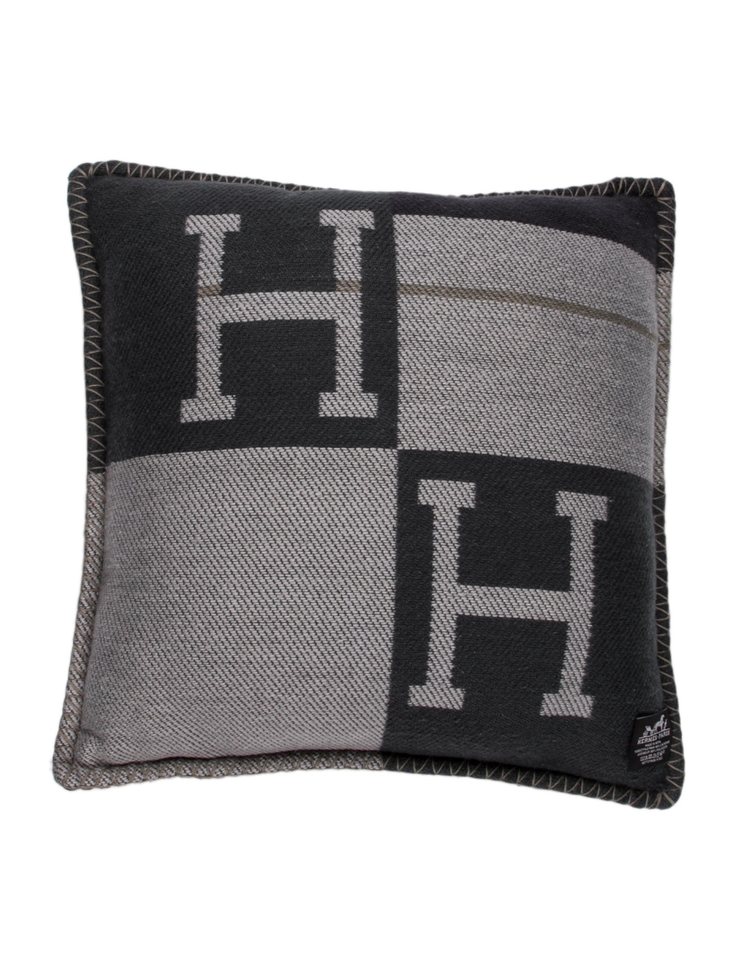 Hermès Avalon Rocabar Cashmere Throw Pillow
