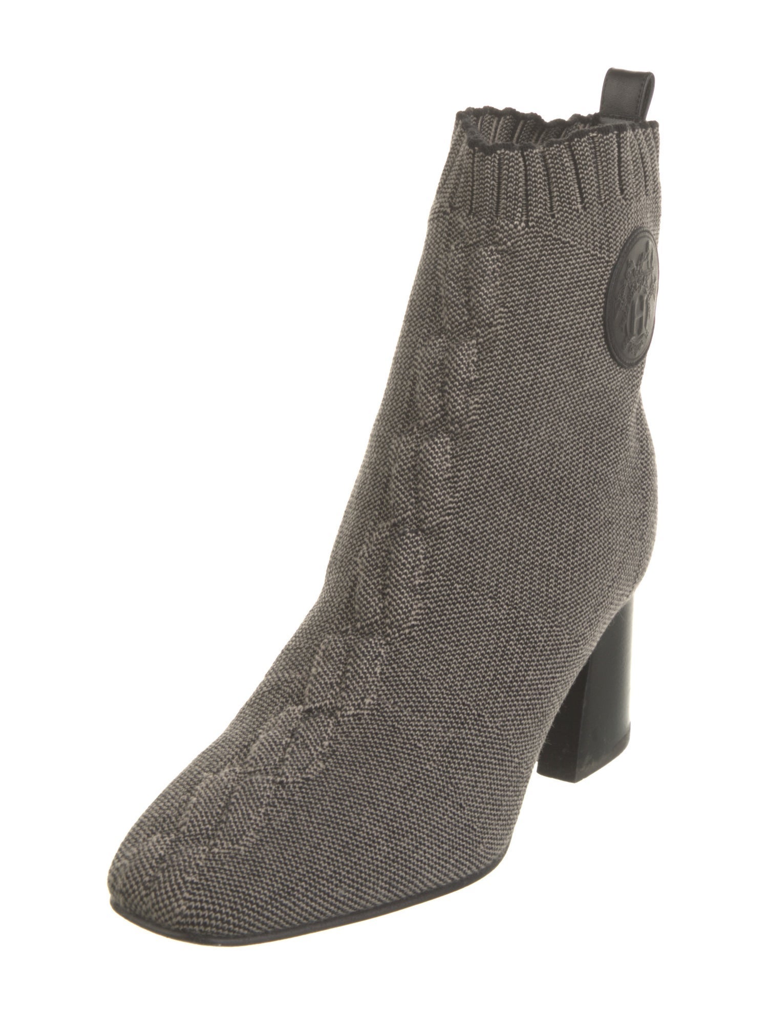 Hermès Volver 60 Leather Trim Embellishment Sock Boots