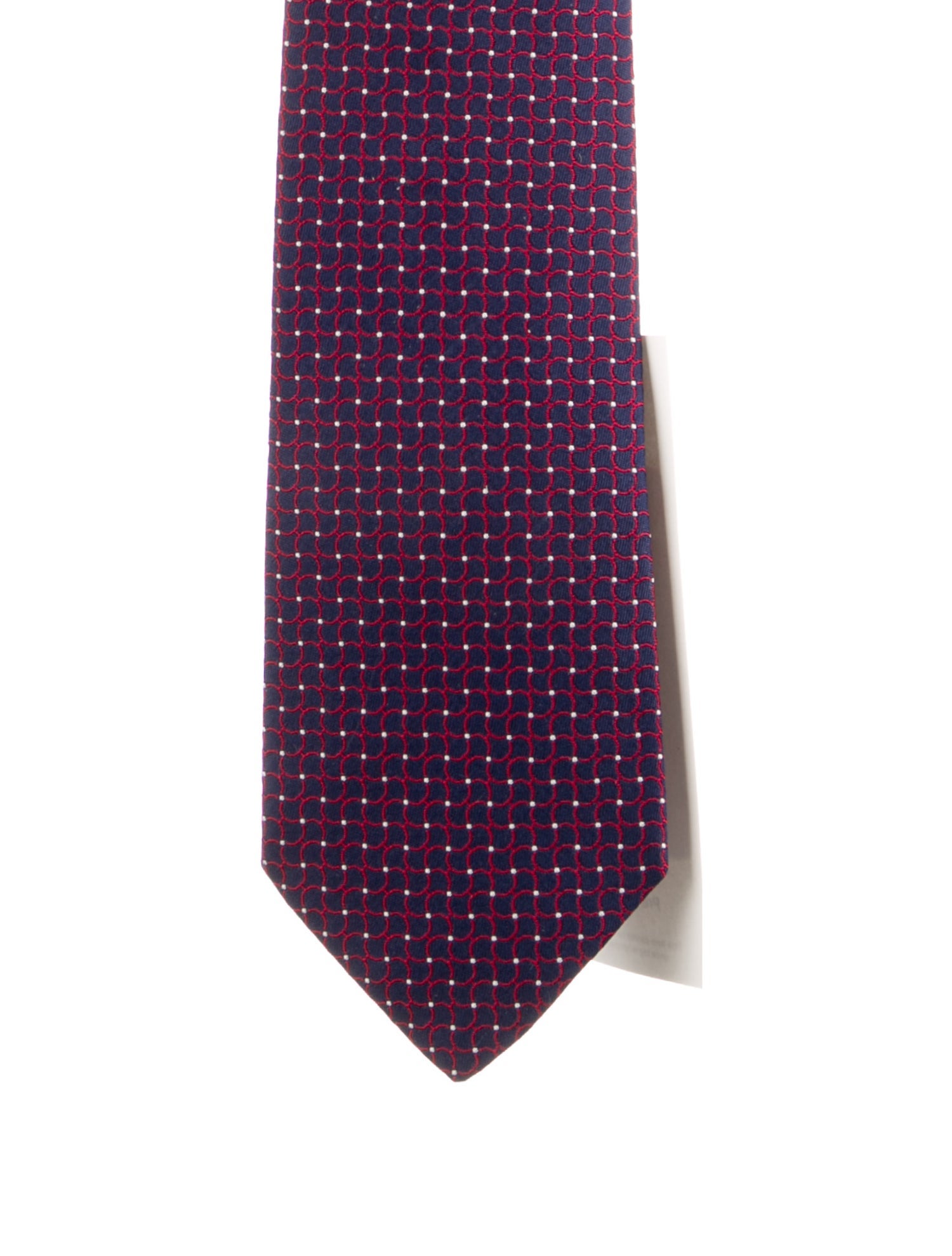 Hermès Pattern Print Silk Tie.