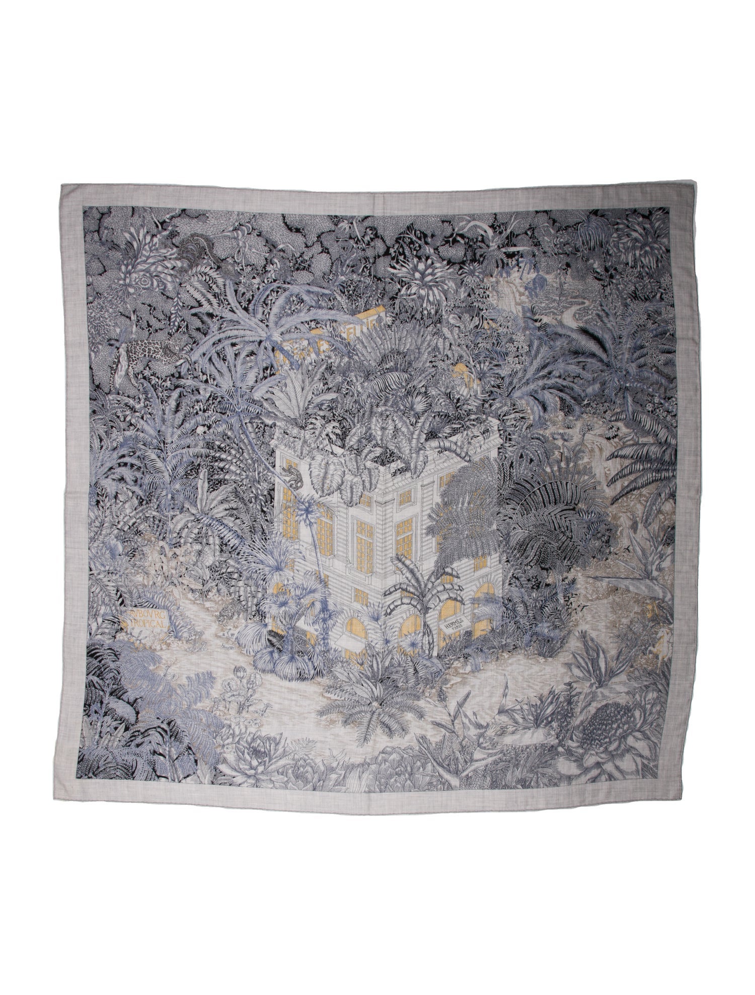 Hermès Faubourg Tropical Cashmere Shawl