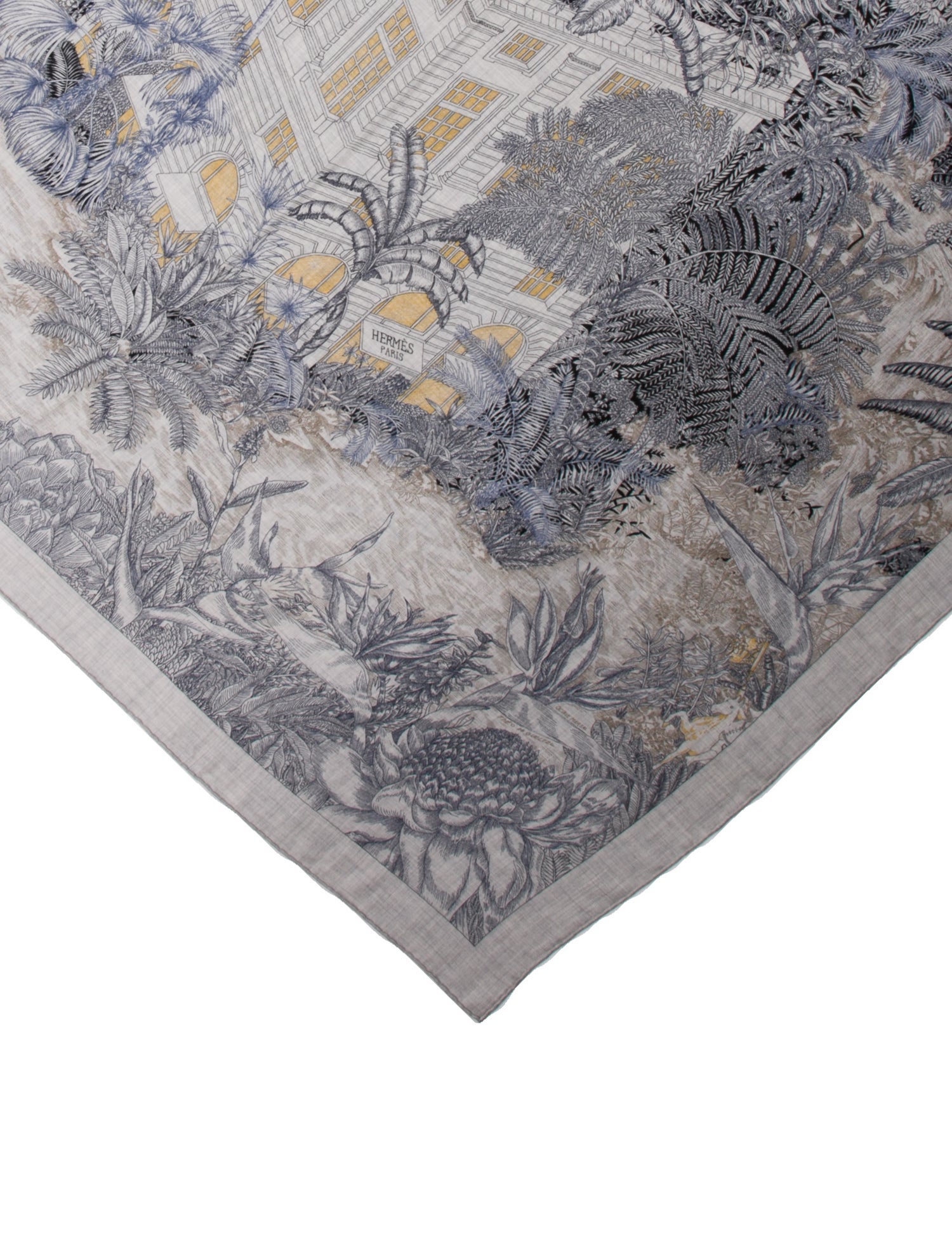 Hermès Faubourg Tropical Cashmere Shawl