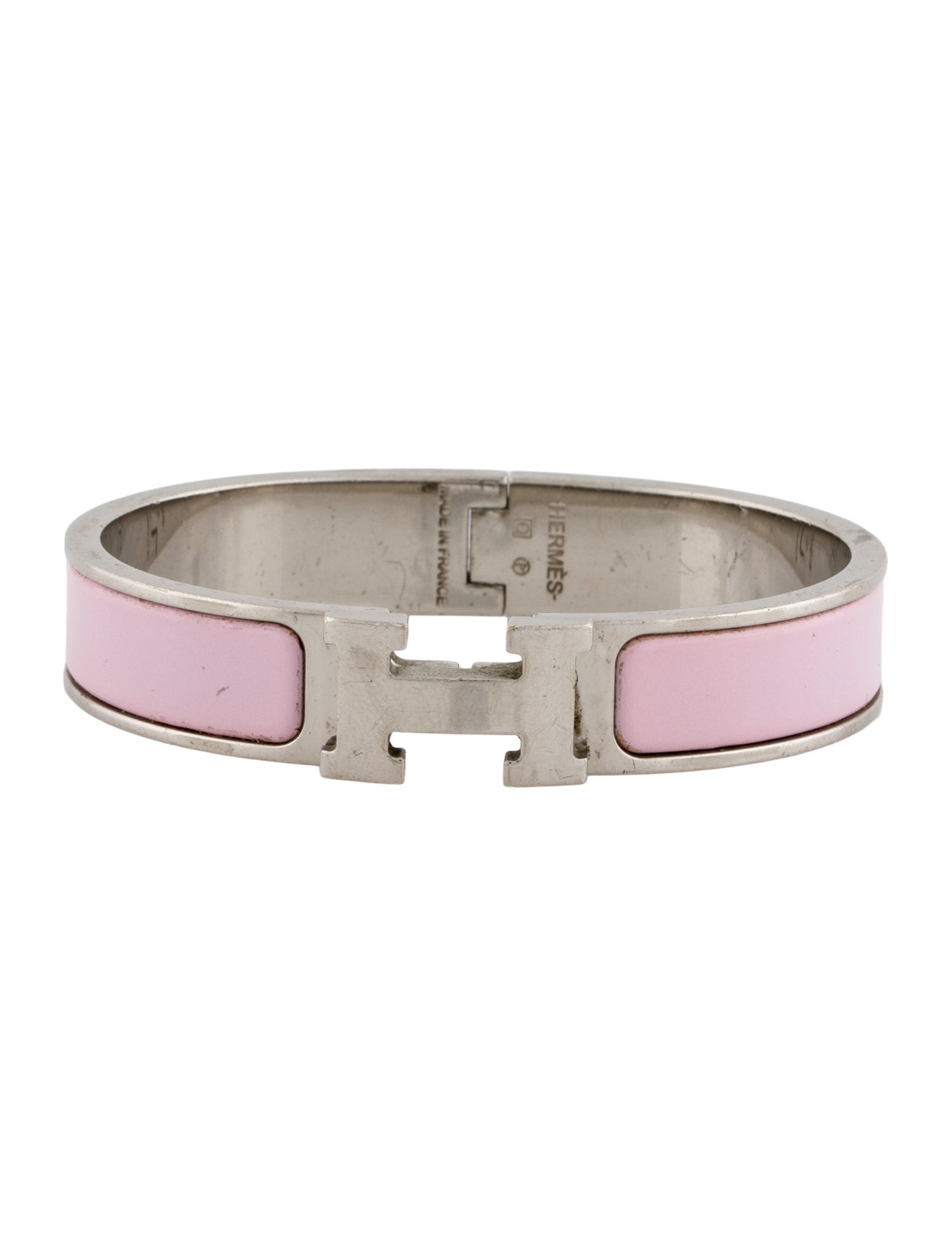 Hermès Enamel Clic H Bangle Bracelet