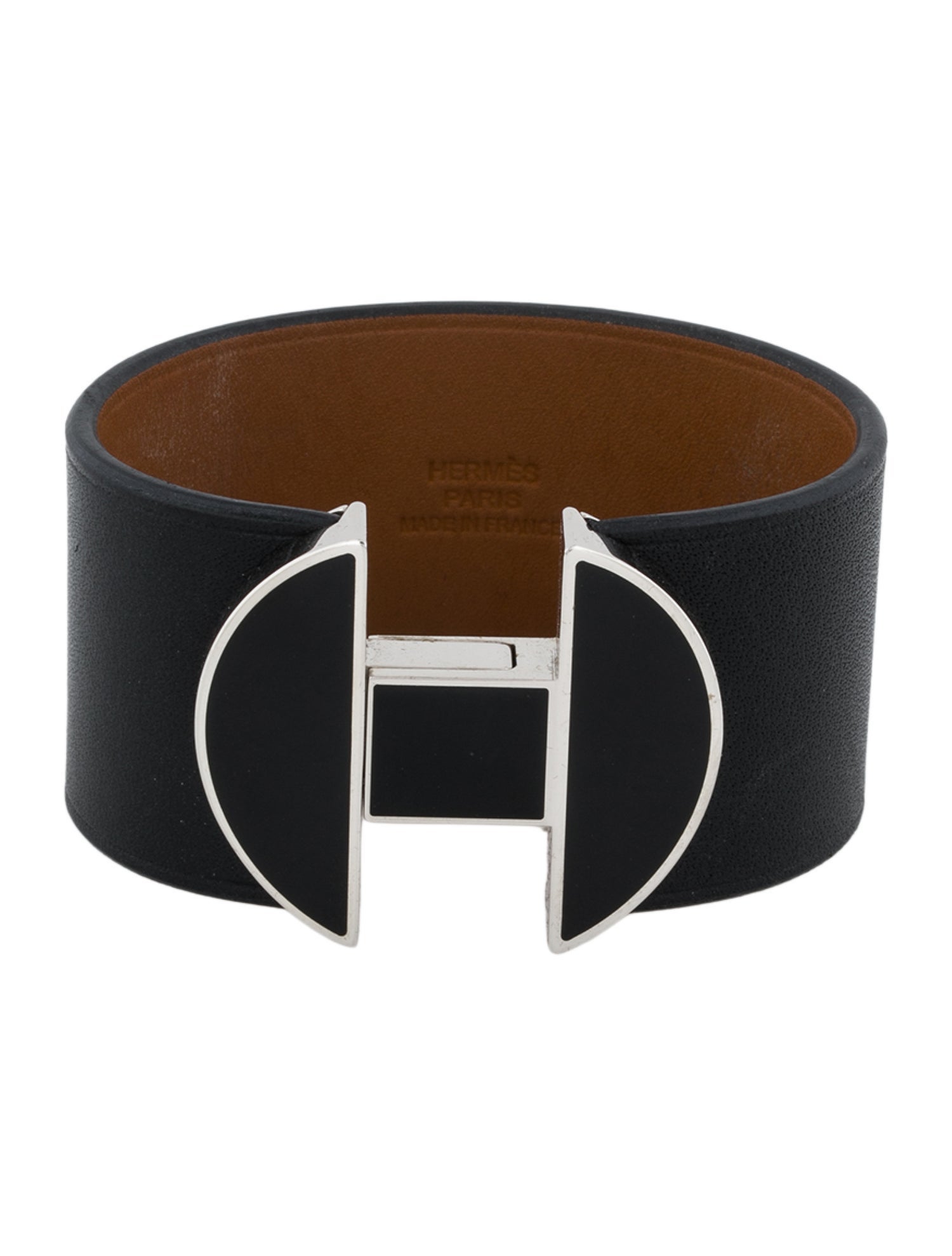 Hermès Leather & Enamel Wrap Bracelet