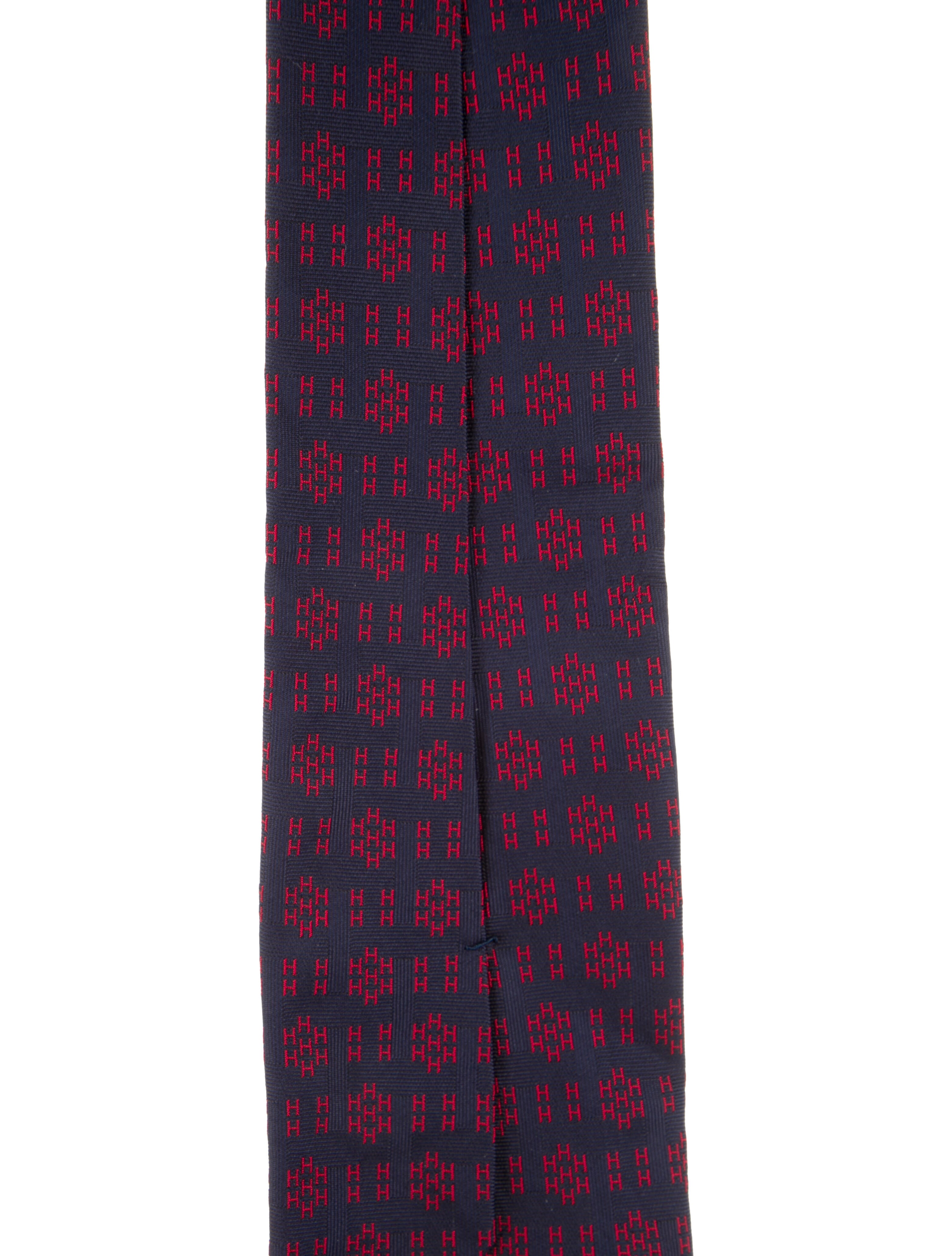 Hermès Silk Printed Tie