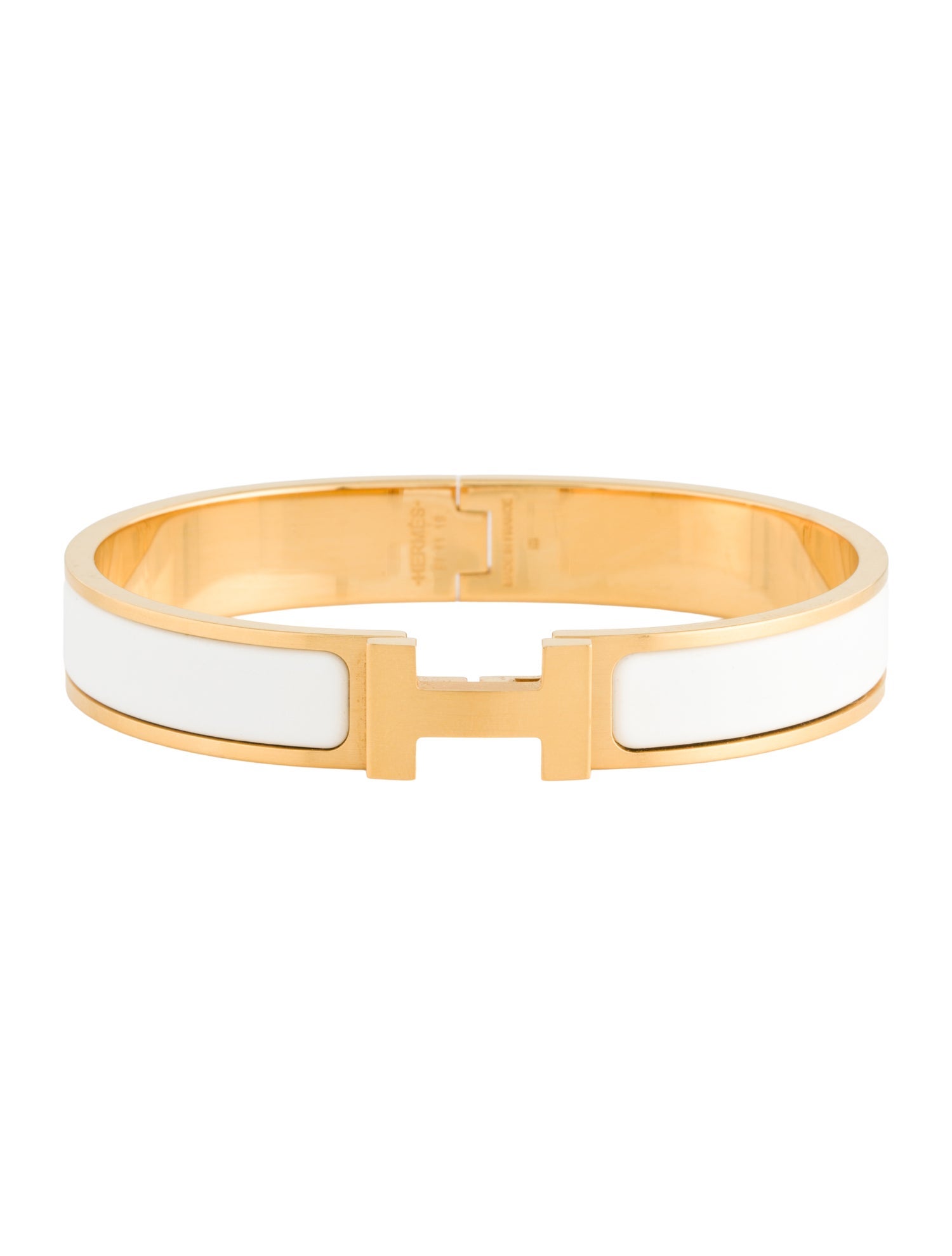 Hermès Matte Enamel Clic HH Cuff Bracelet