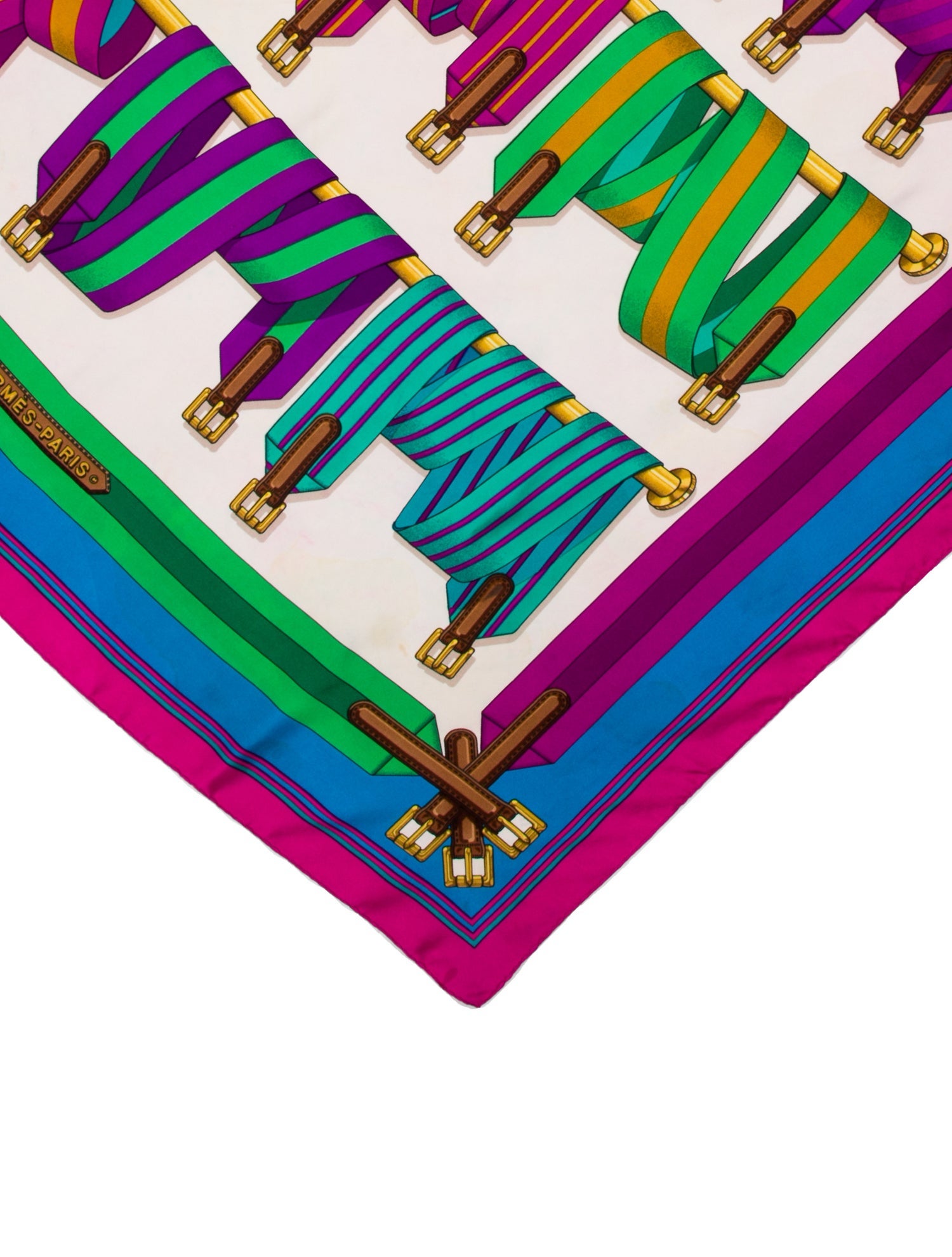 Hermès Les Sangles Silk Scarf