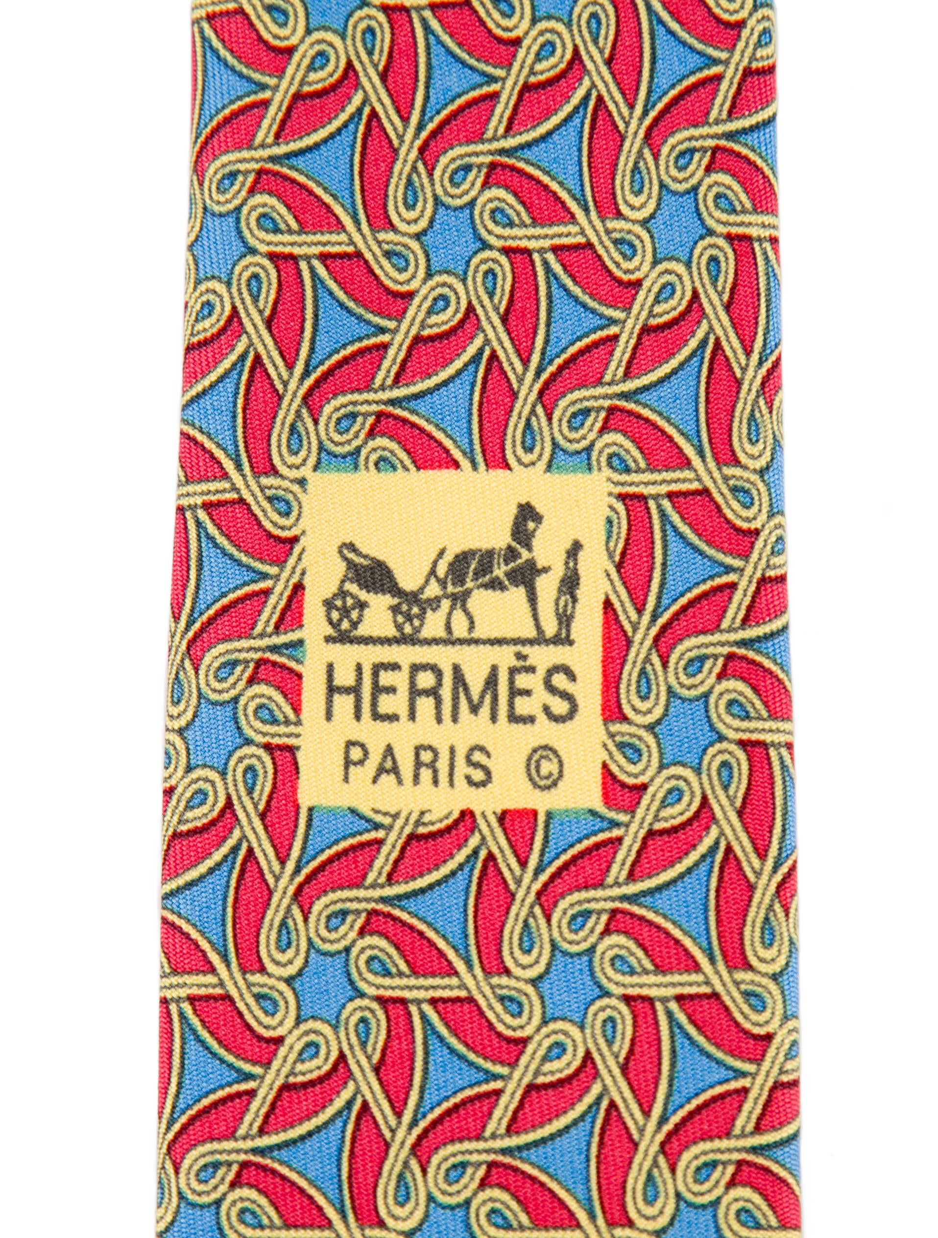 Hermès Silk Patterned Tie