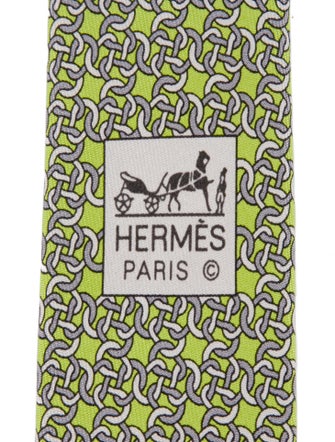 Hermès Silk Pattern Tie