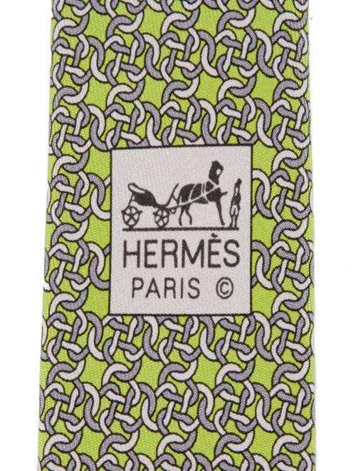 Hermès Silk Pattern Tie