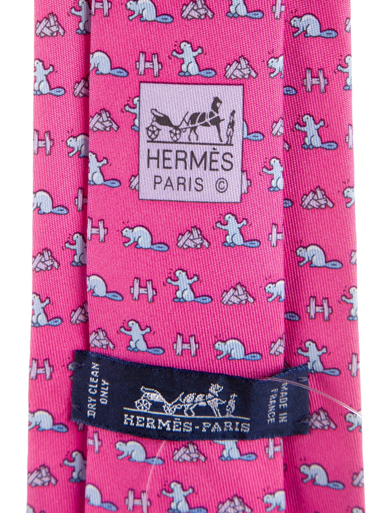 Hermès Silk 'Castor Constructor' Tie