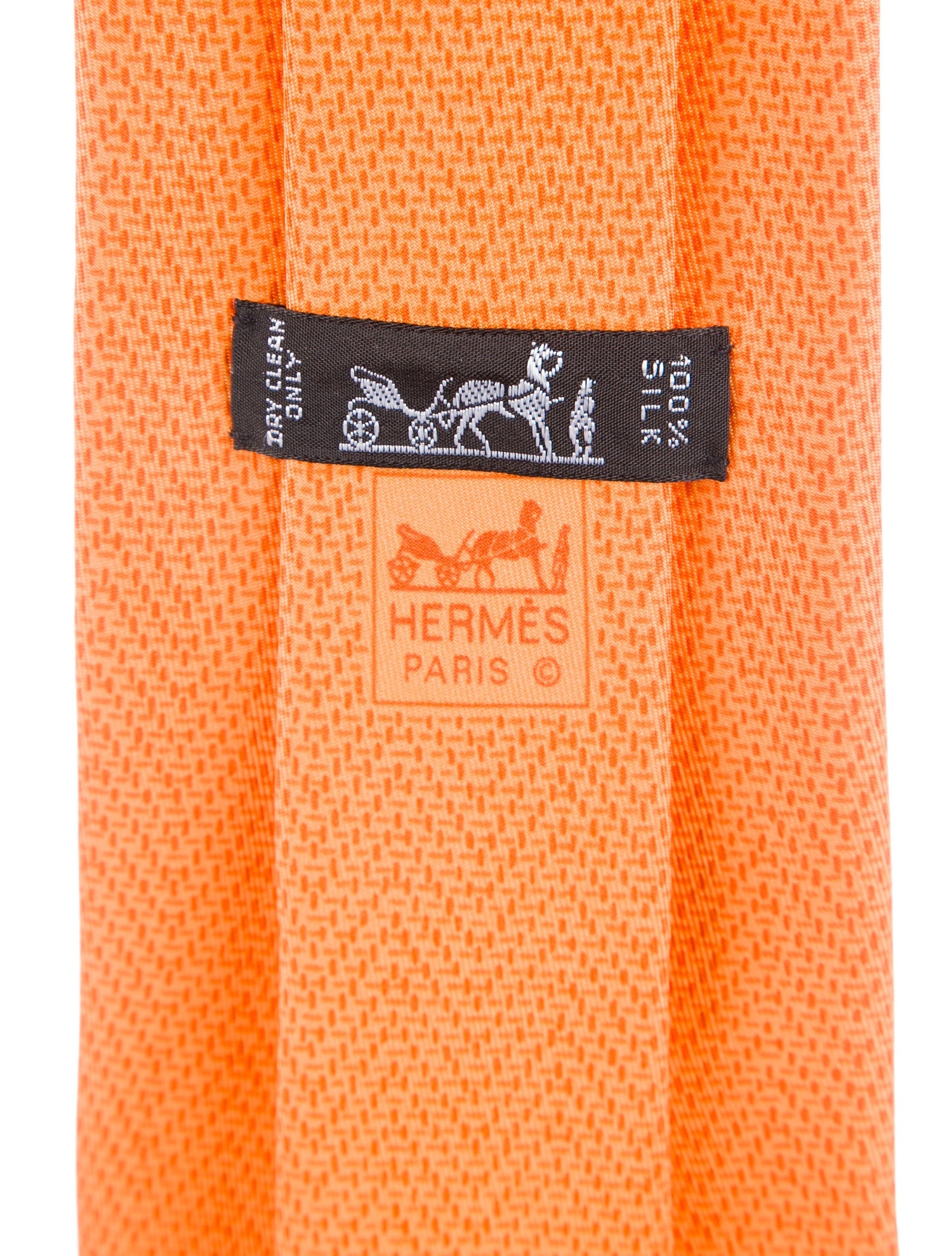Hermès Pattern Print Silk Tie