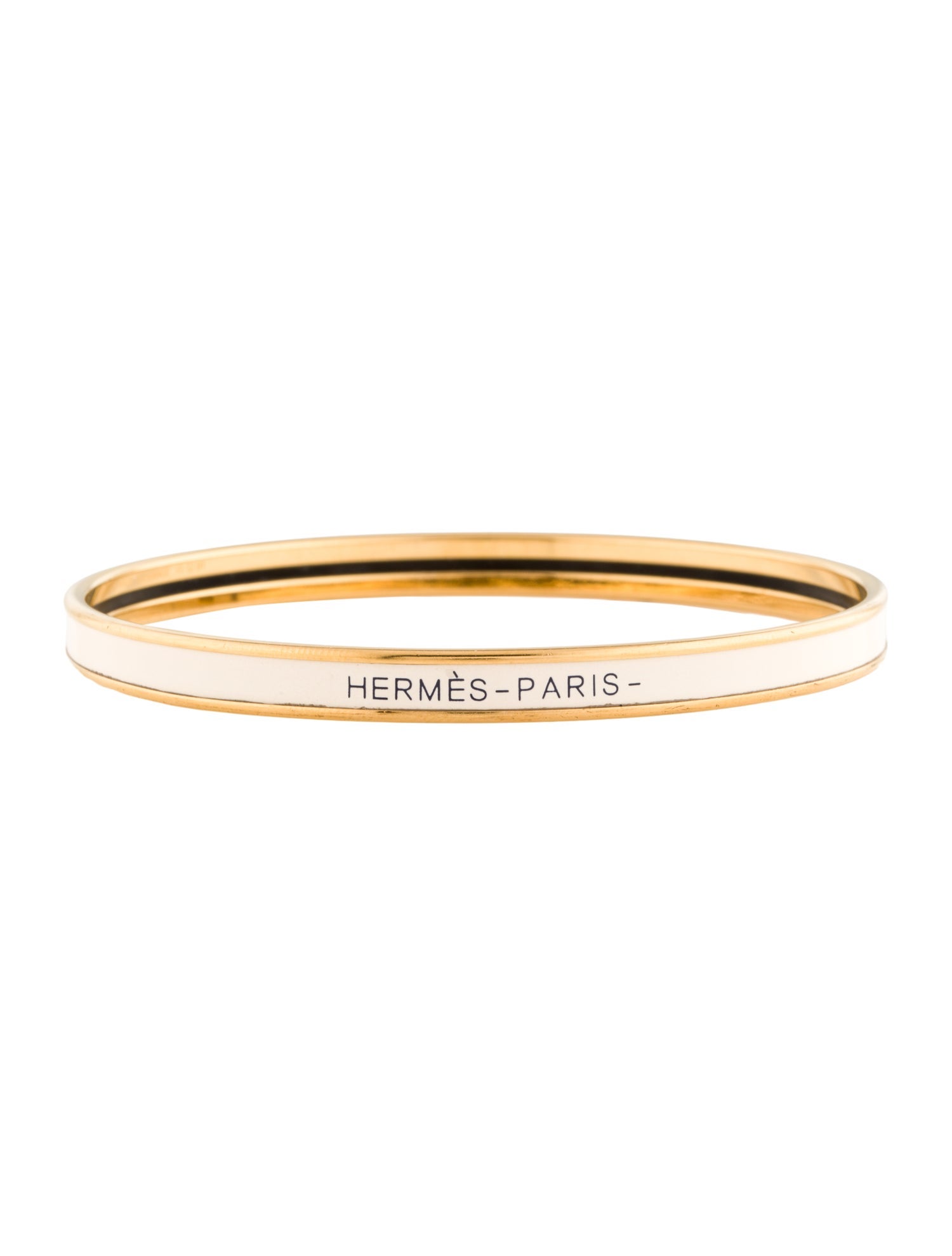 Hermès Uni Extra Narrow Enamel Bangle