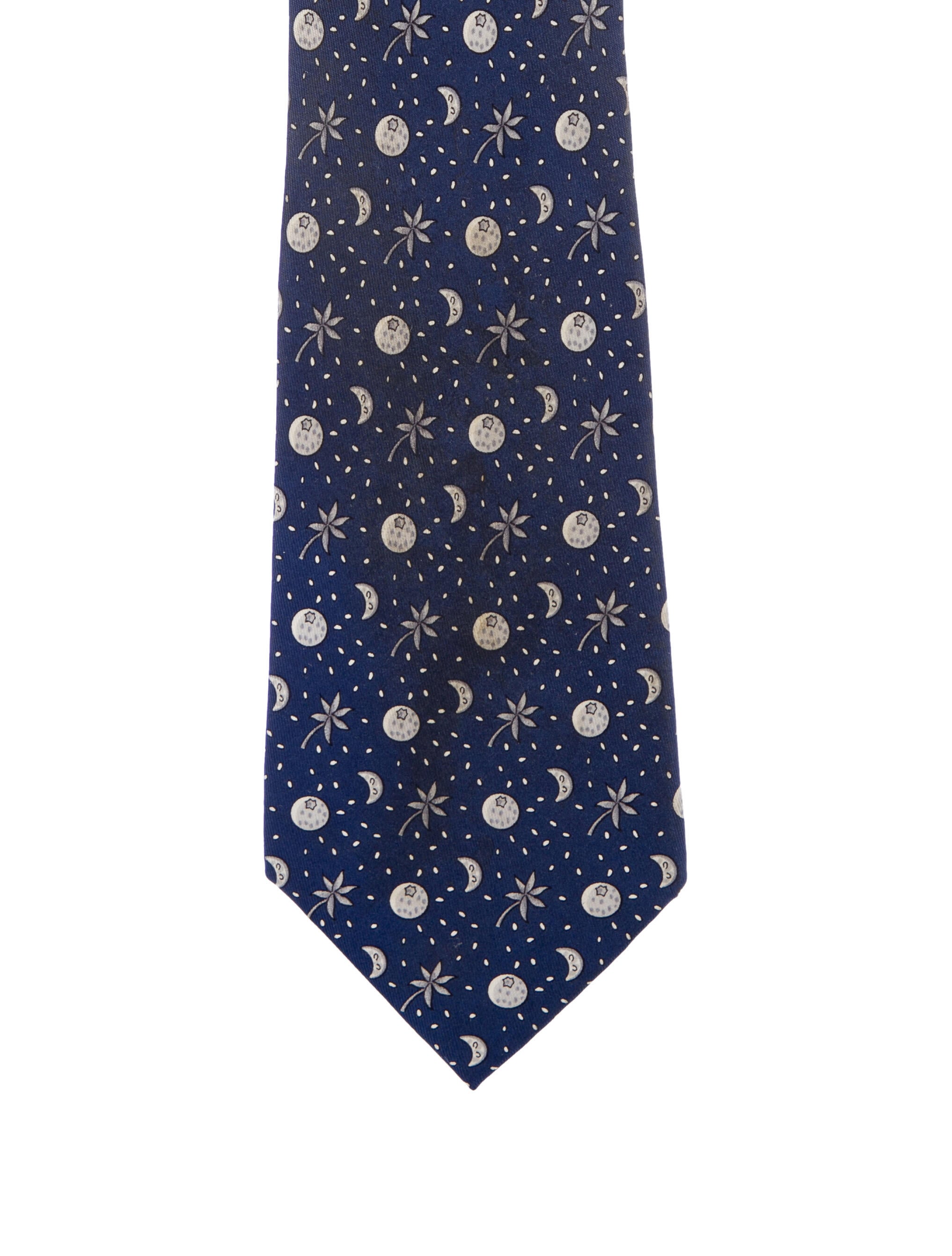 Hermès Silk Print Tie