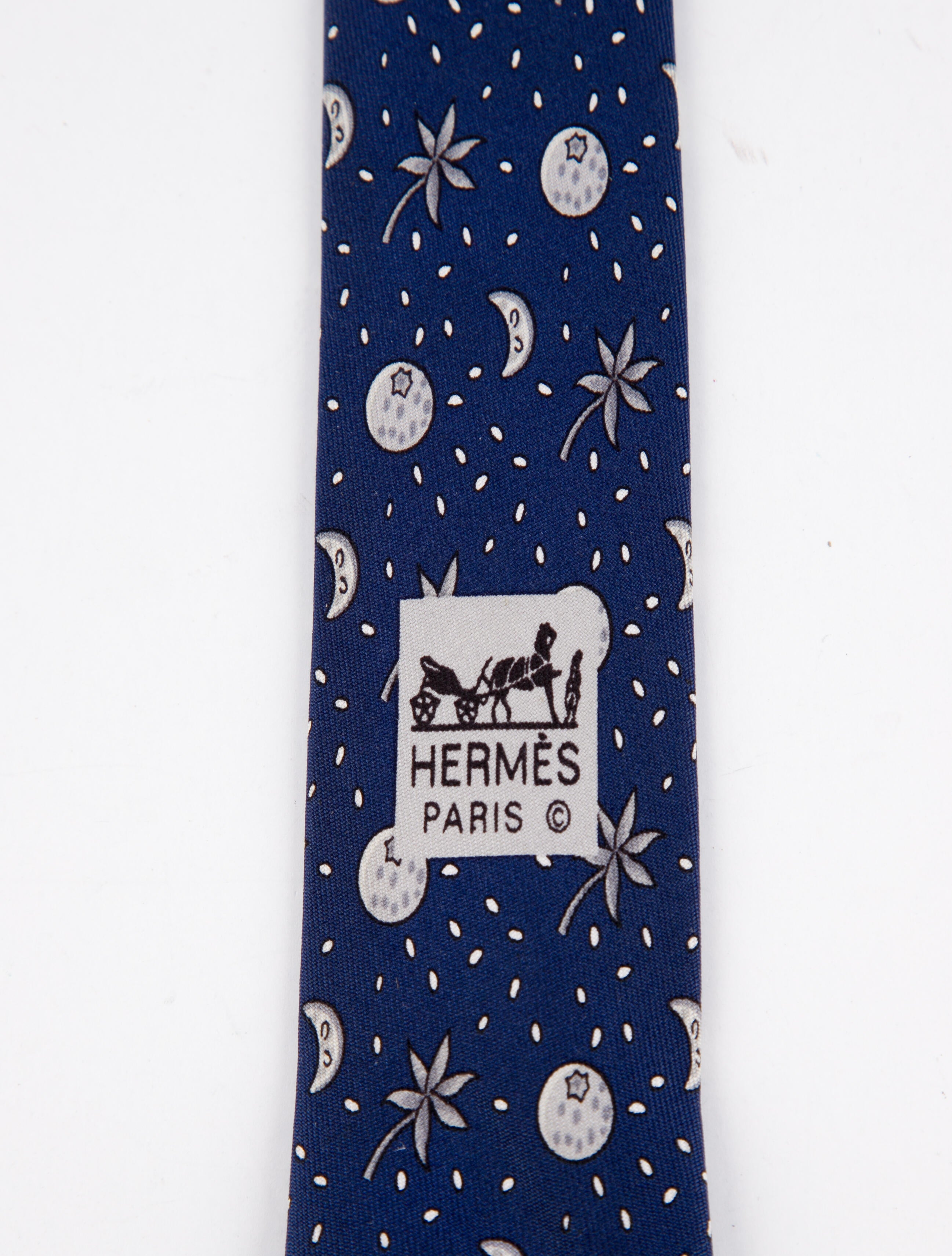 Hermès Silk Print Tie