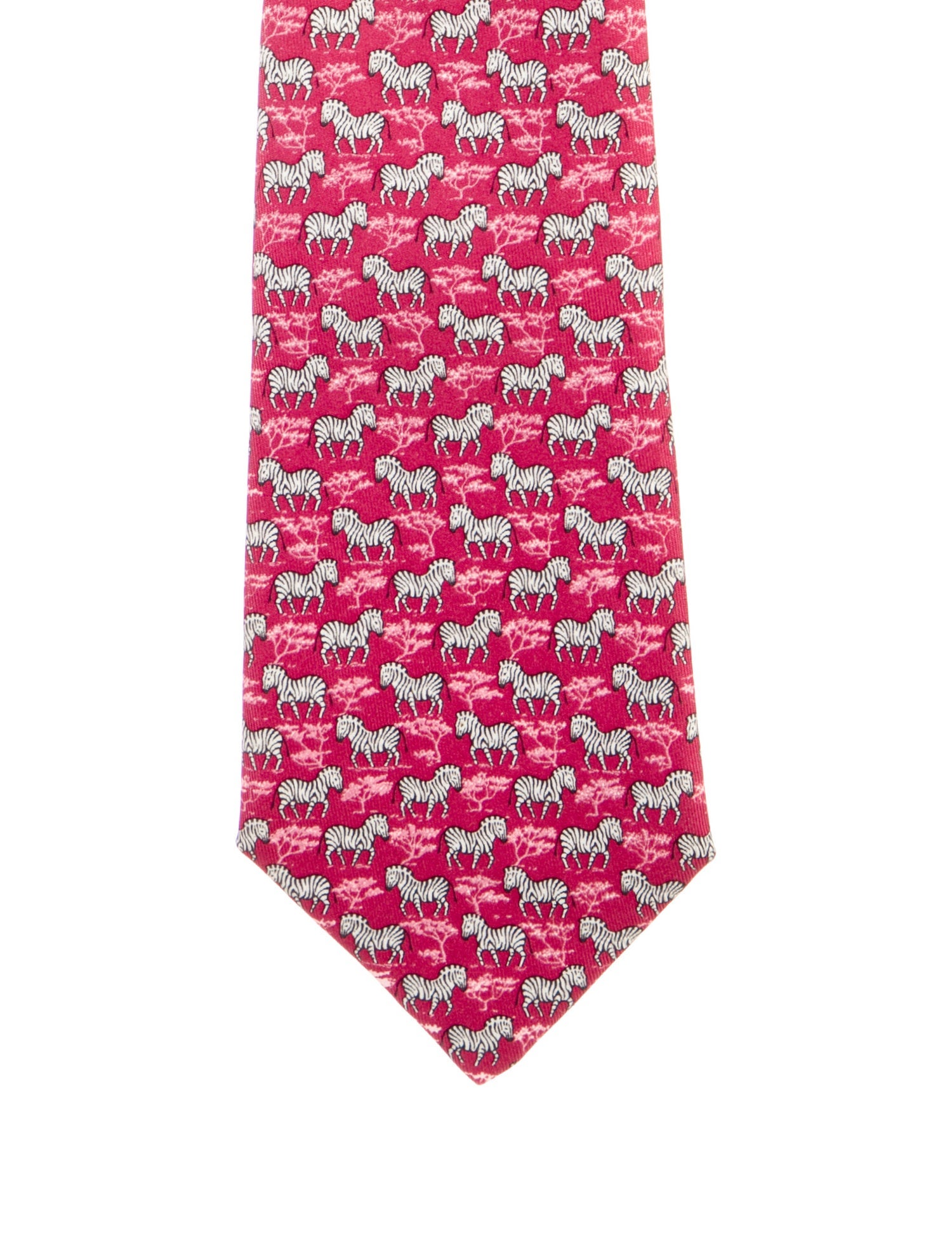 Hermès pattern print tie