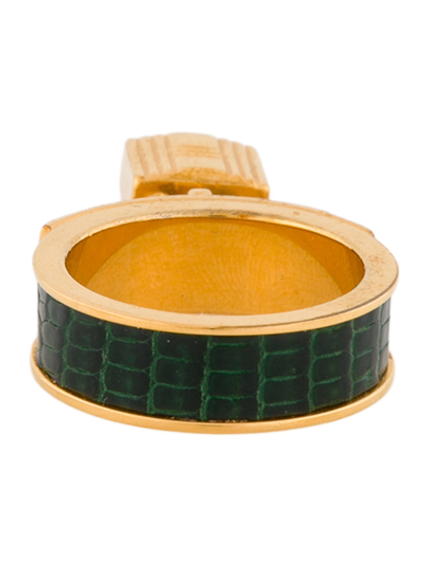 Hermès Lizard Kelly Scarf Ring