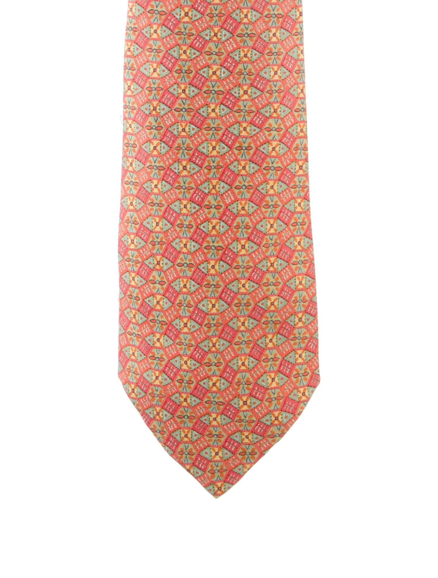Hermès Silk Pattern Tie