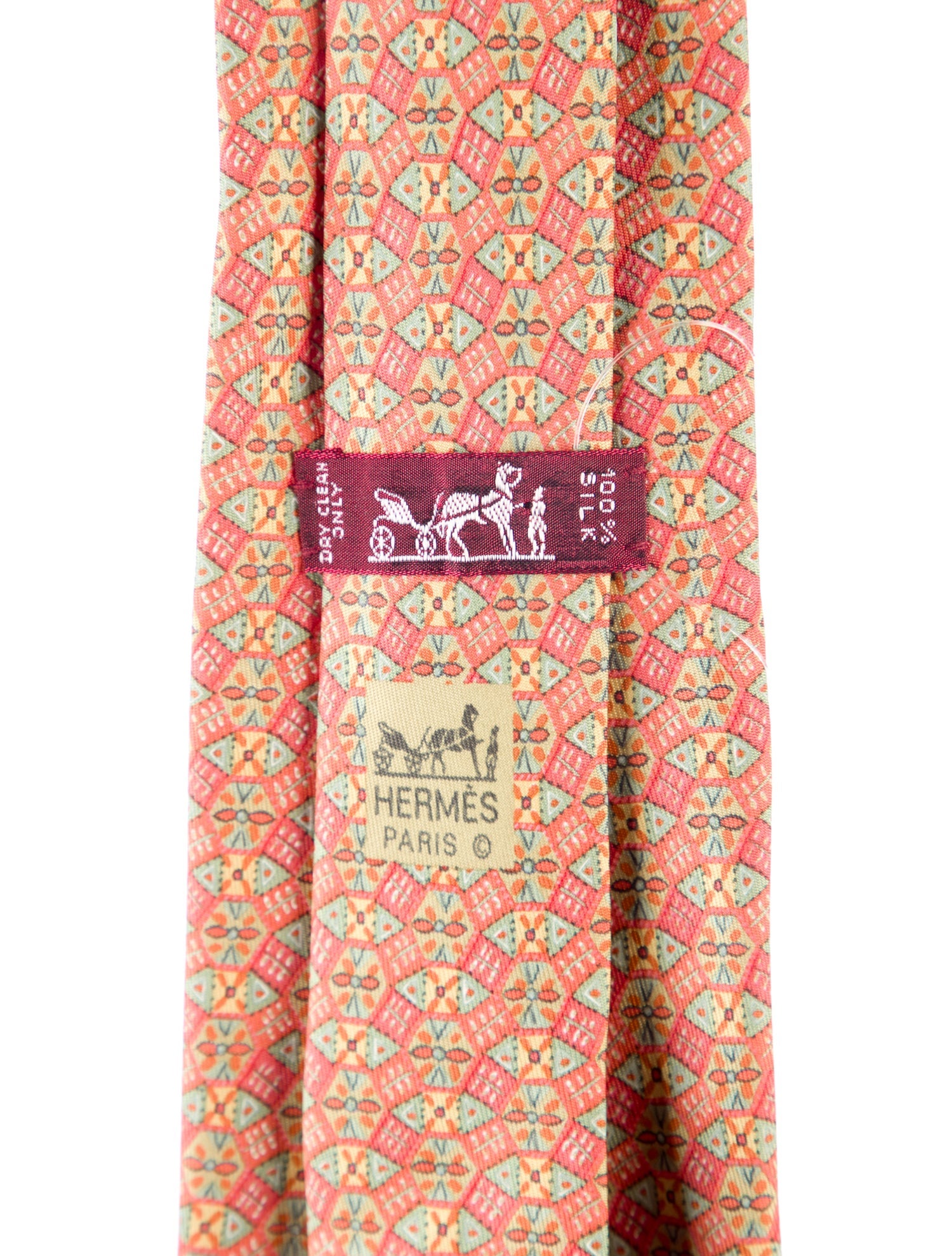 Hermès Silk Pattern Tie