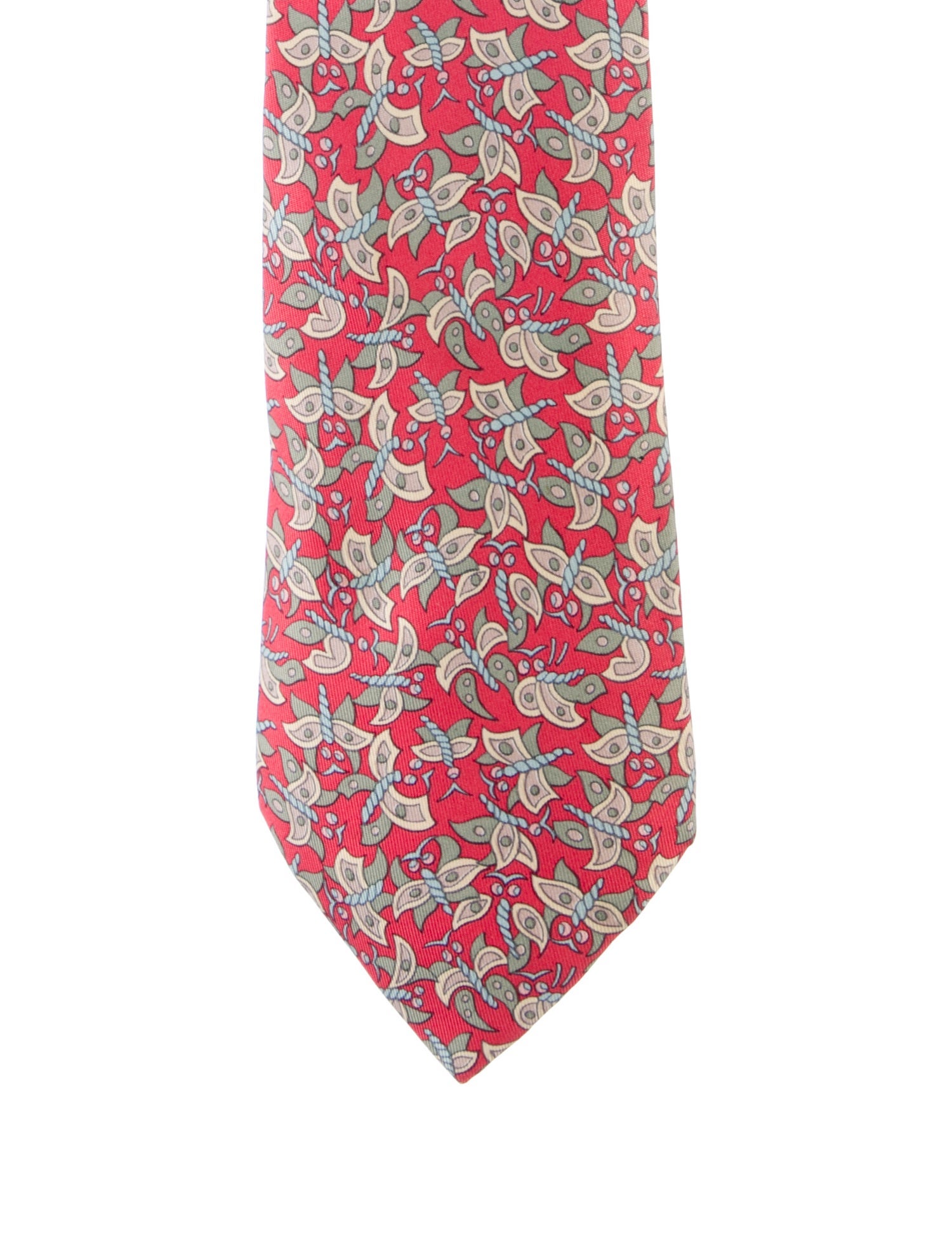 Hermès pattern print tie