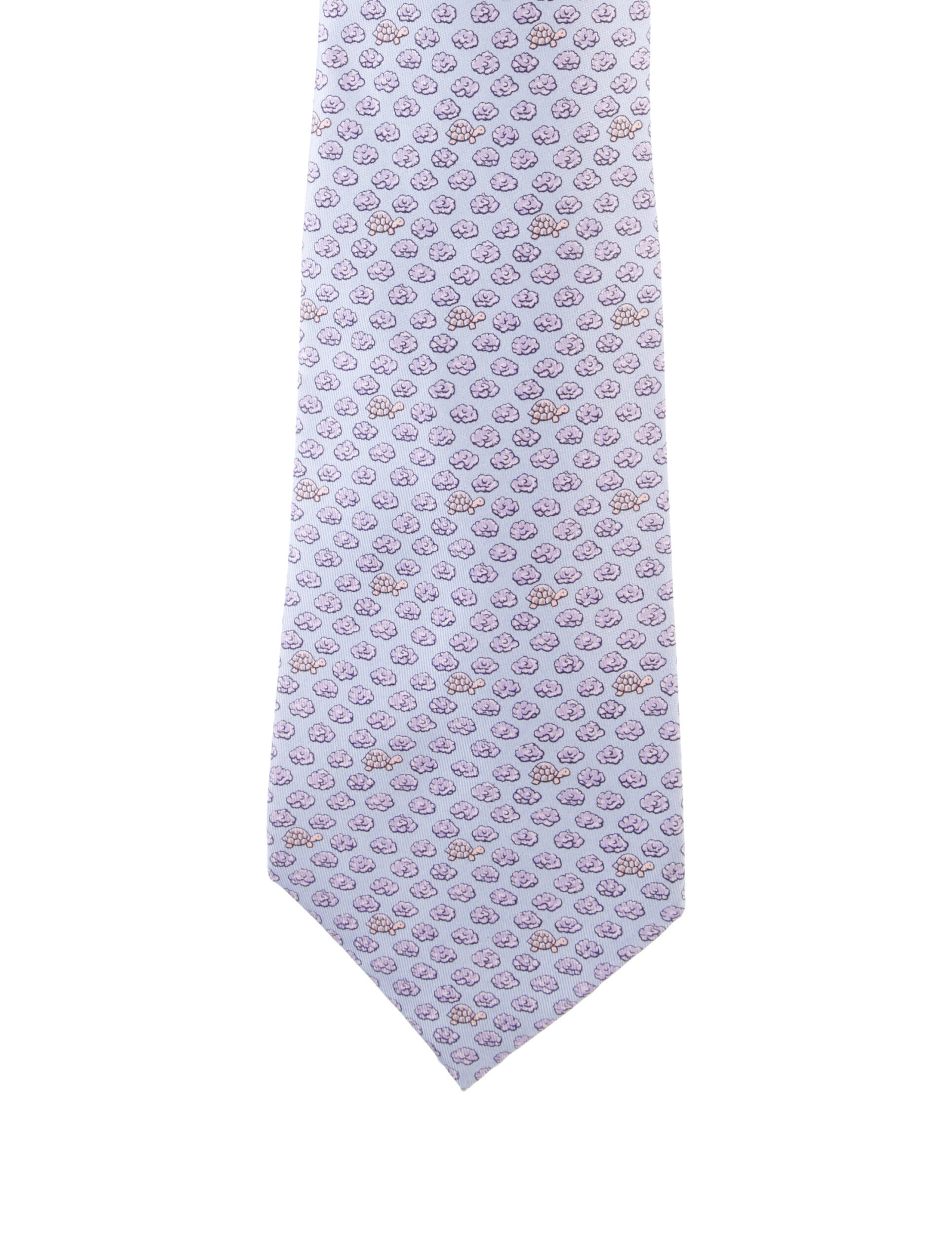 Hermès pattern print tie