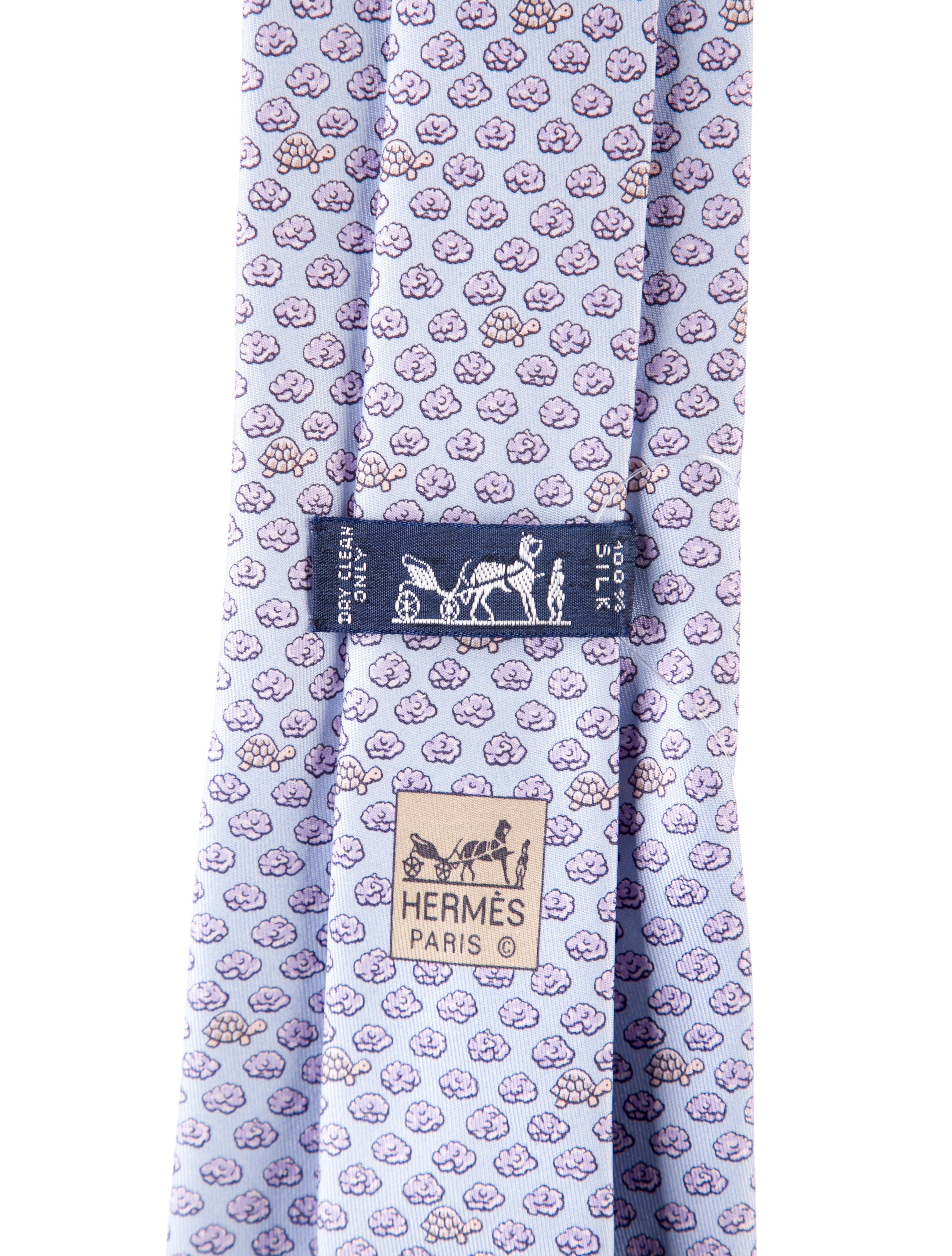 Hermès pattern print tie