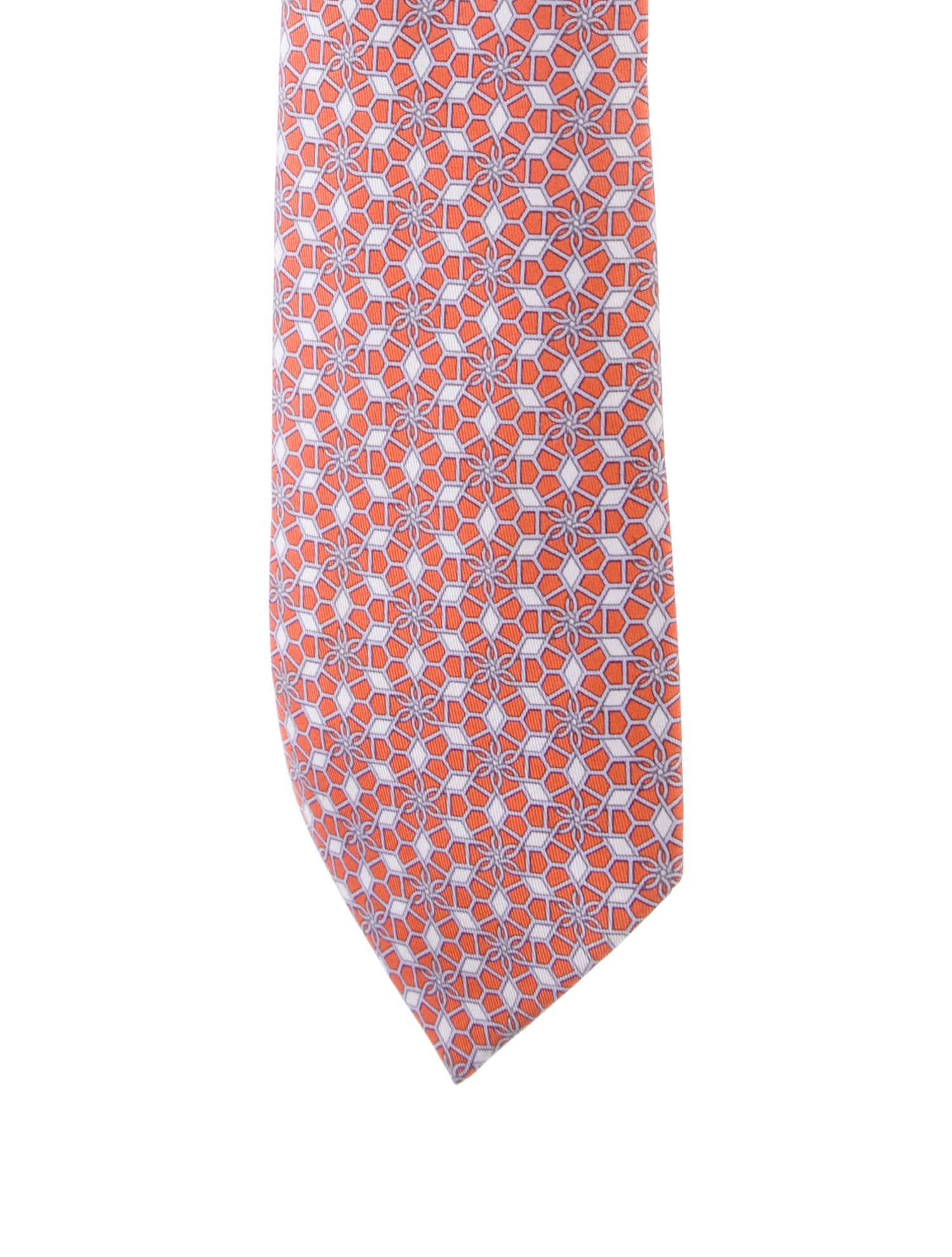 Hermès Silk Pattern Tie