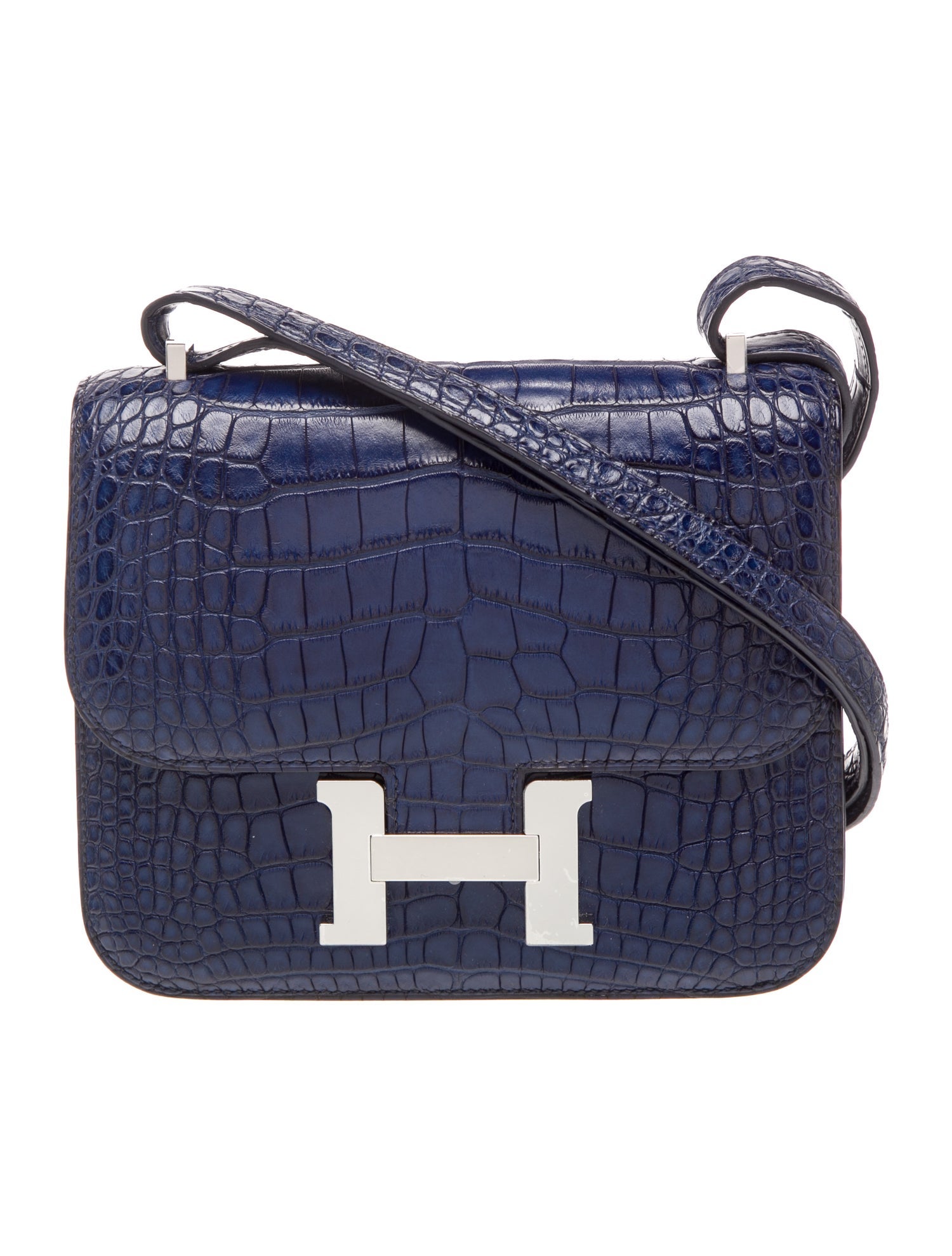 Hermès Matte Alligator Mini Constance 18